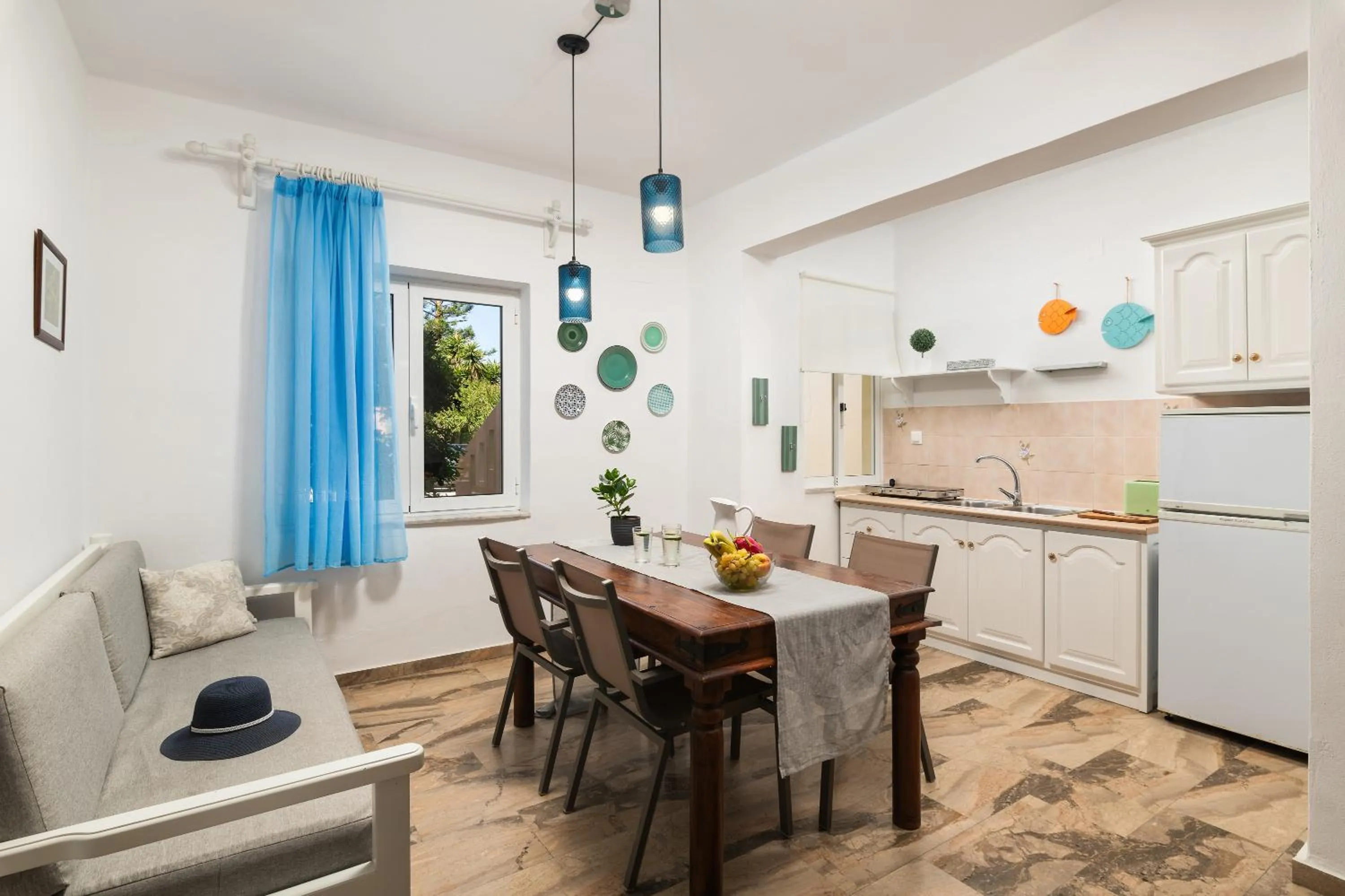 Kitchen or kitchenette in Dimitra & Evdokia Hotel