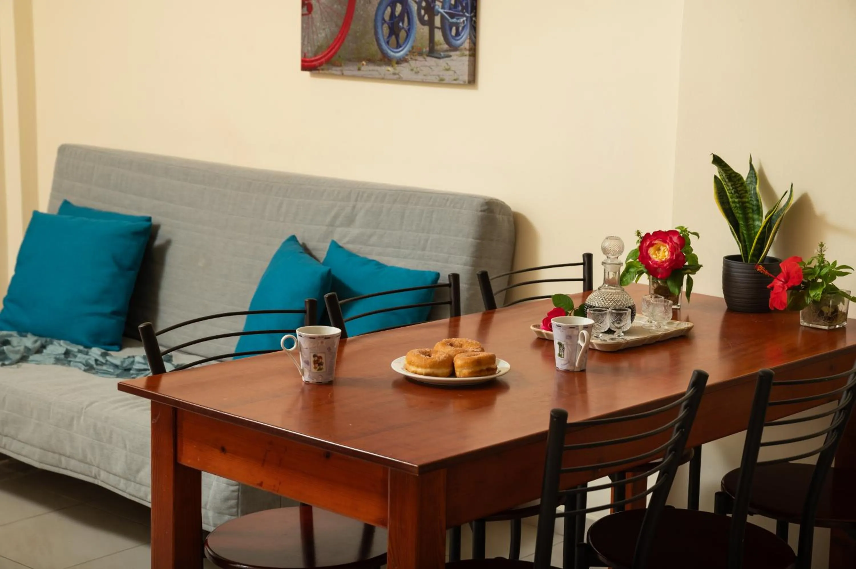 Living room in Dimitra & Evdokia Hotel