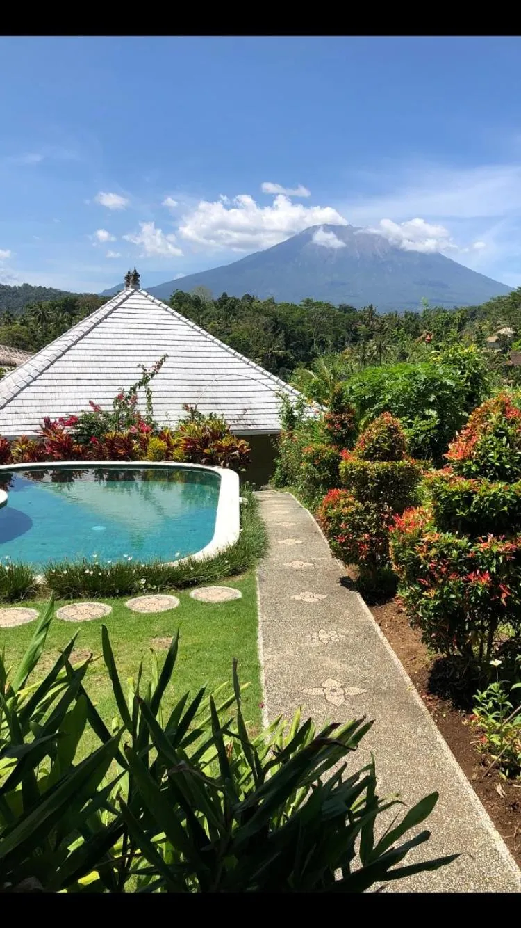 Garden view in Amrita Villa Sidemen