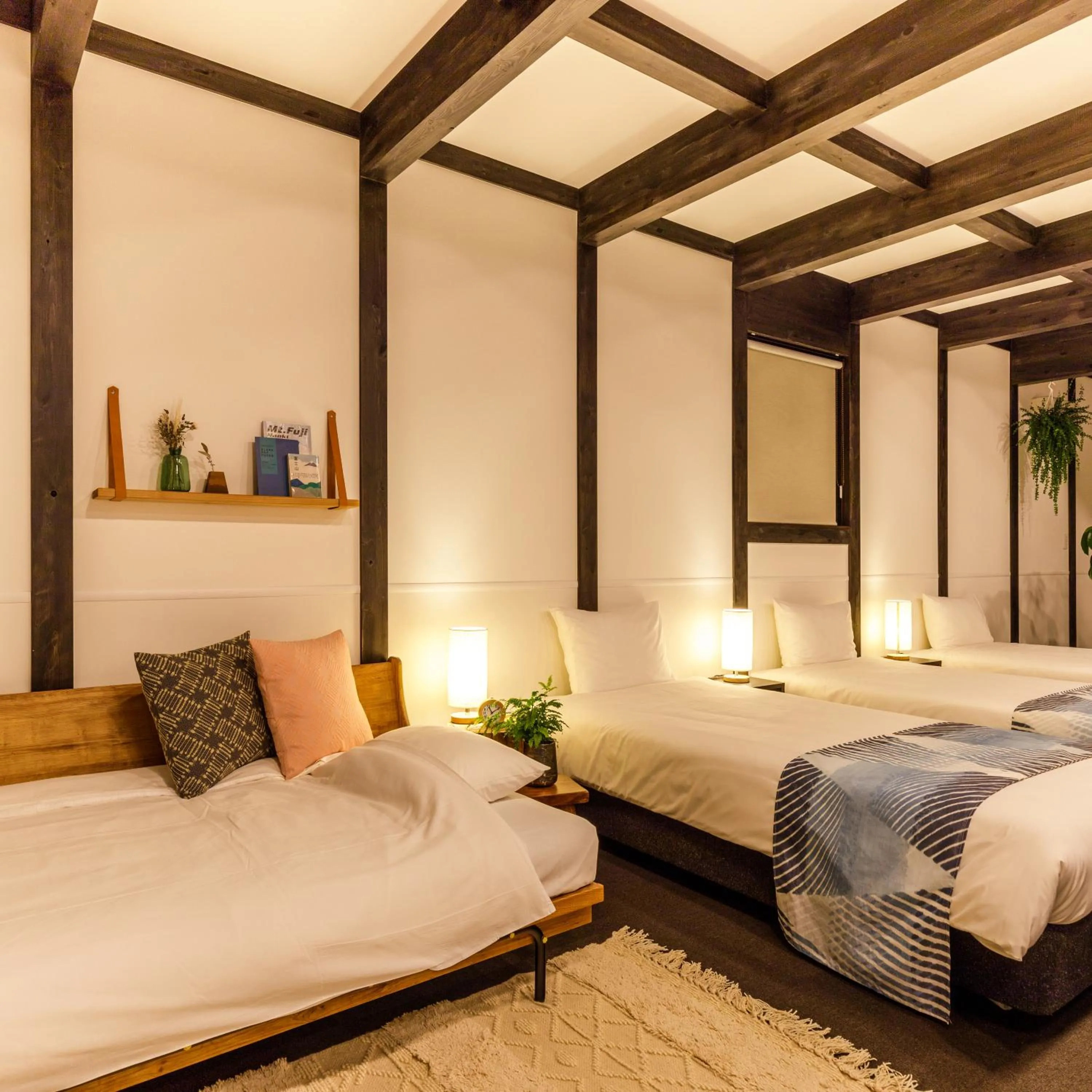 Photo of the whole room, Bed in JINYA Fujikawaguchiko