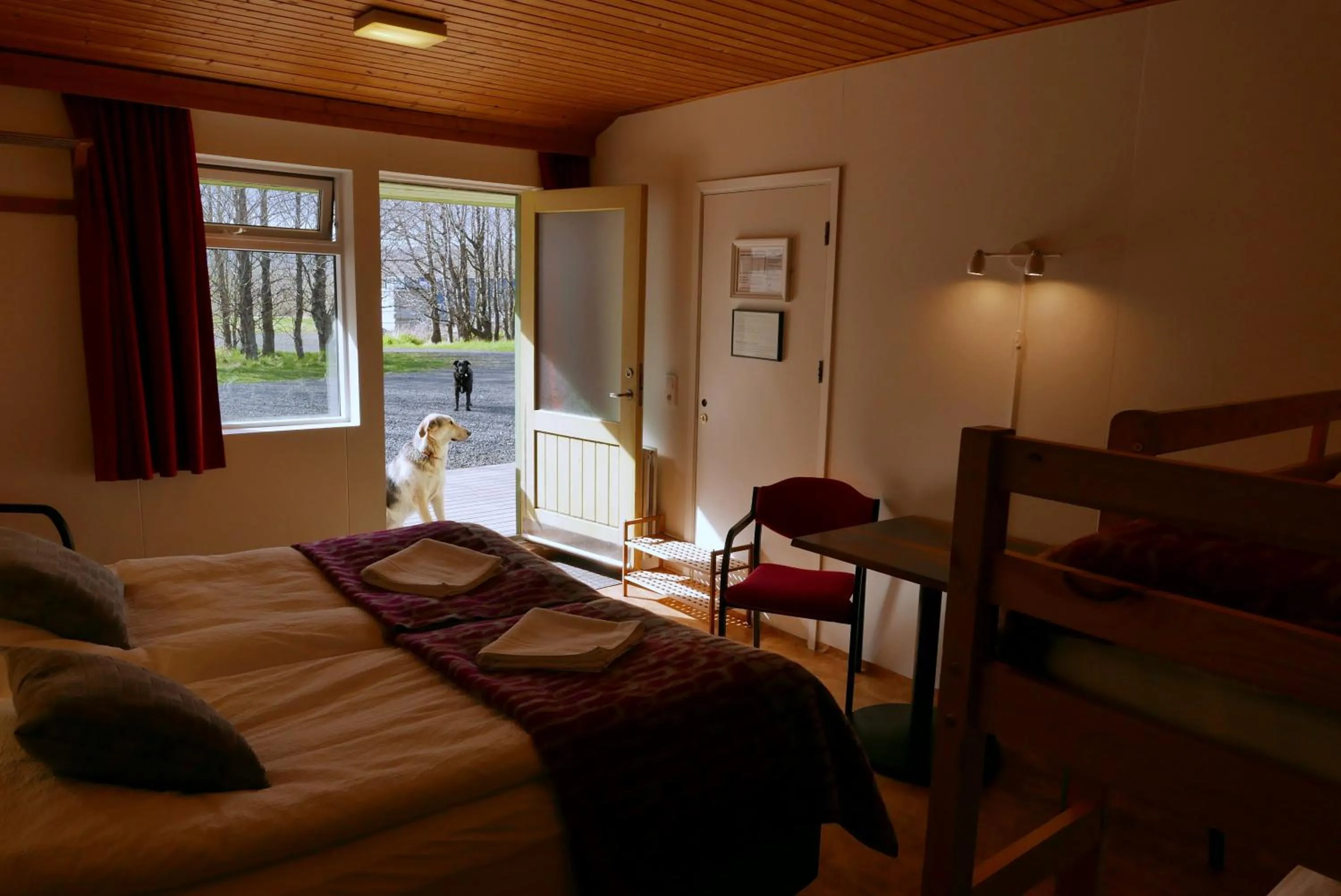 Bed in Hotel Hjardarbol