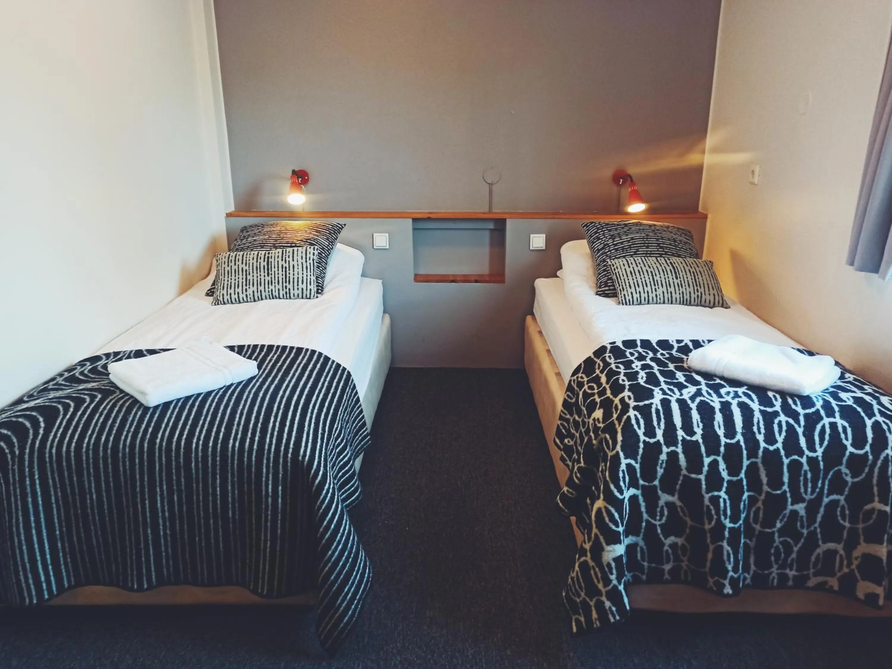 Bed in Hotel Hjardarbol