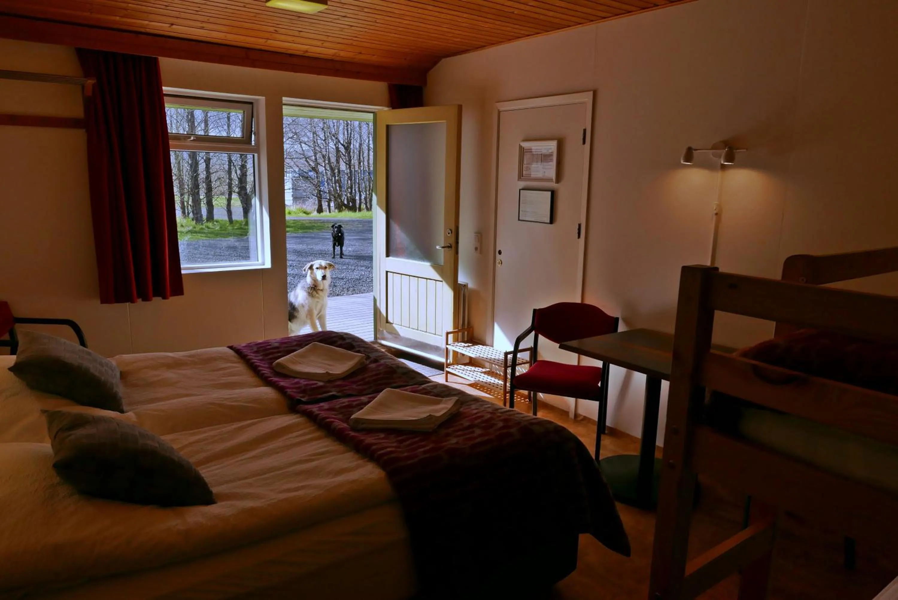 Bed in Hotel Hjardarbol