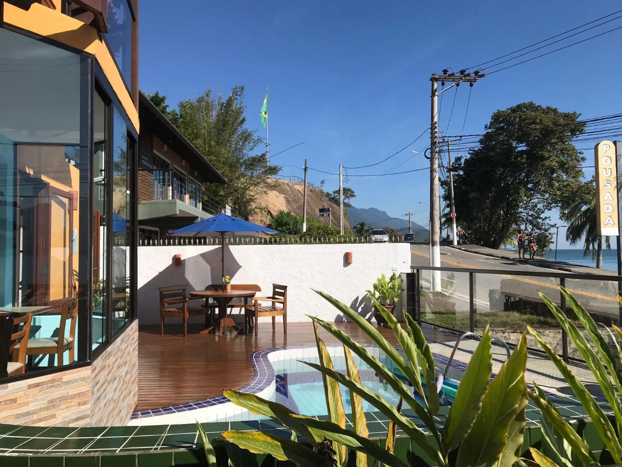 Patio in Pousada Irmãos do Mar