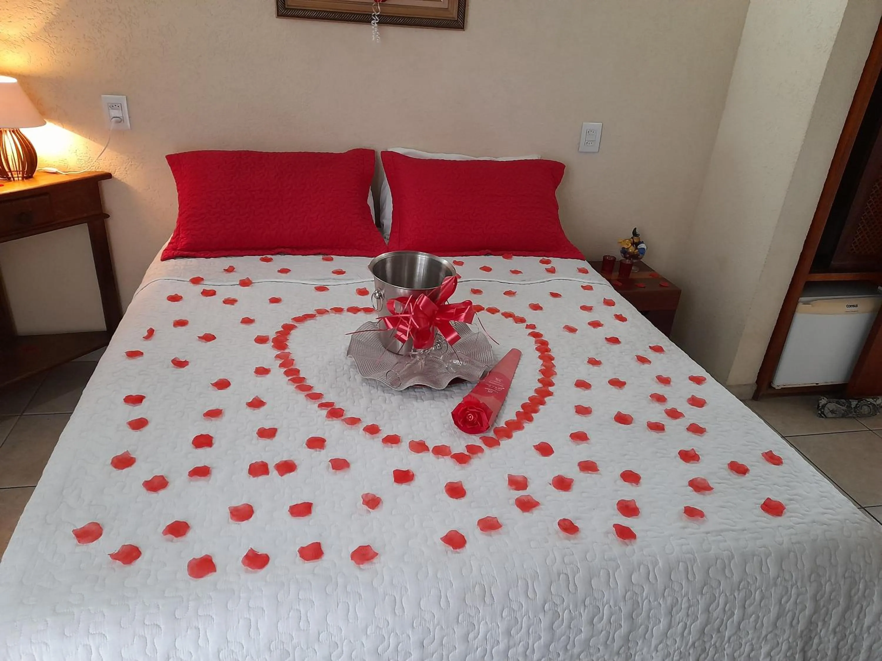 Bed in Pousada Irmãos do Mar