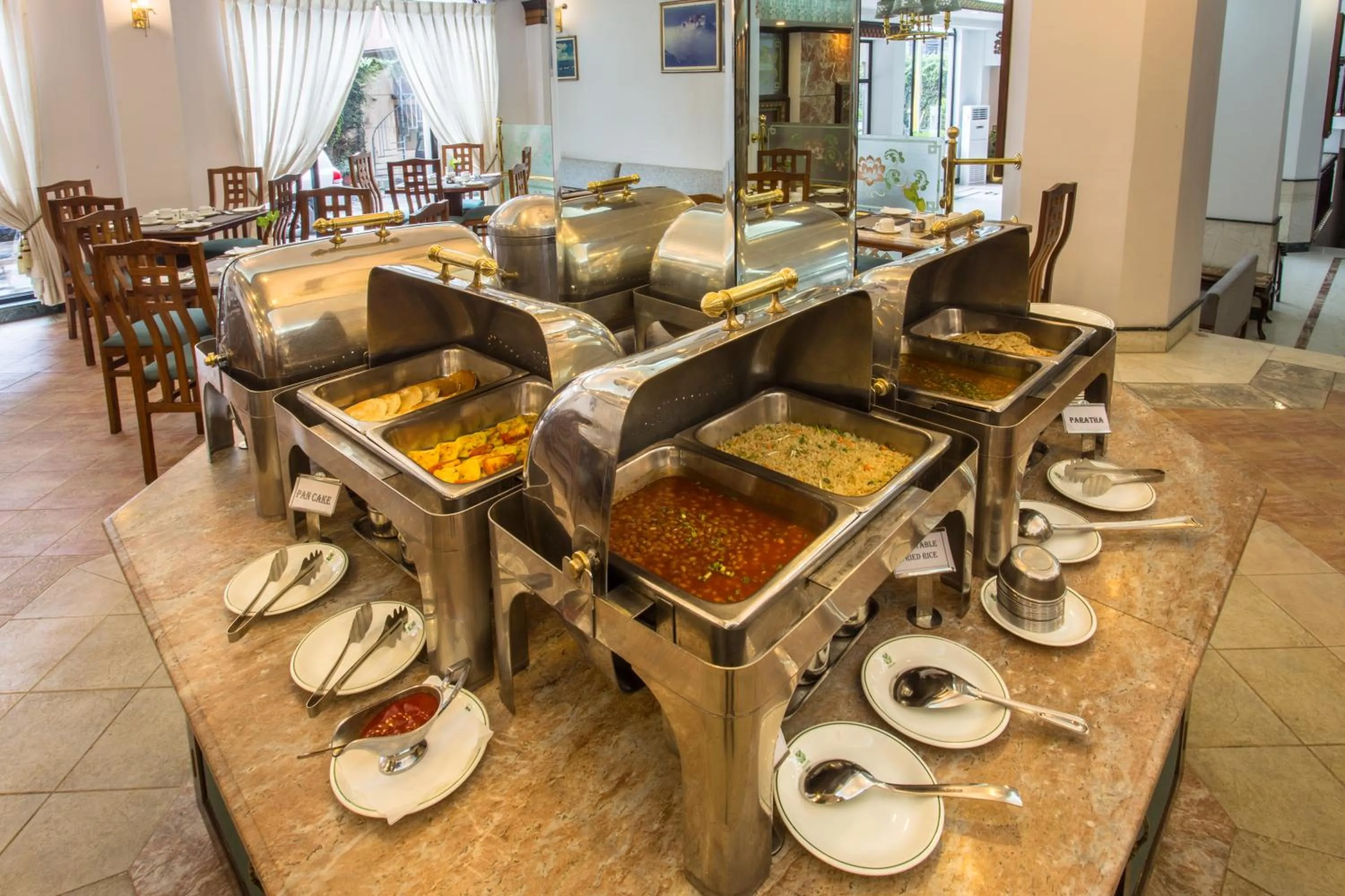 Food close-up in Hotel Le Himalaya