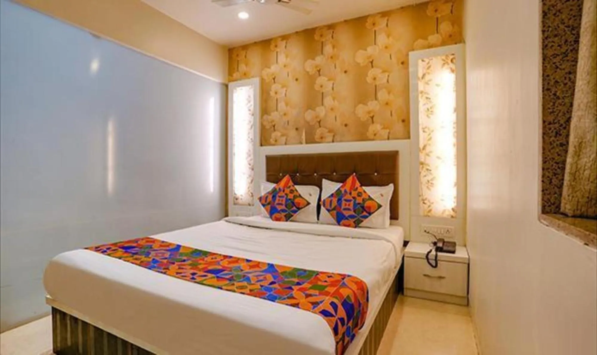 Bed in FabHotel Veera Residency - Nr Mumbai International Airport