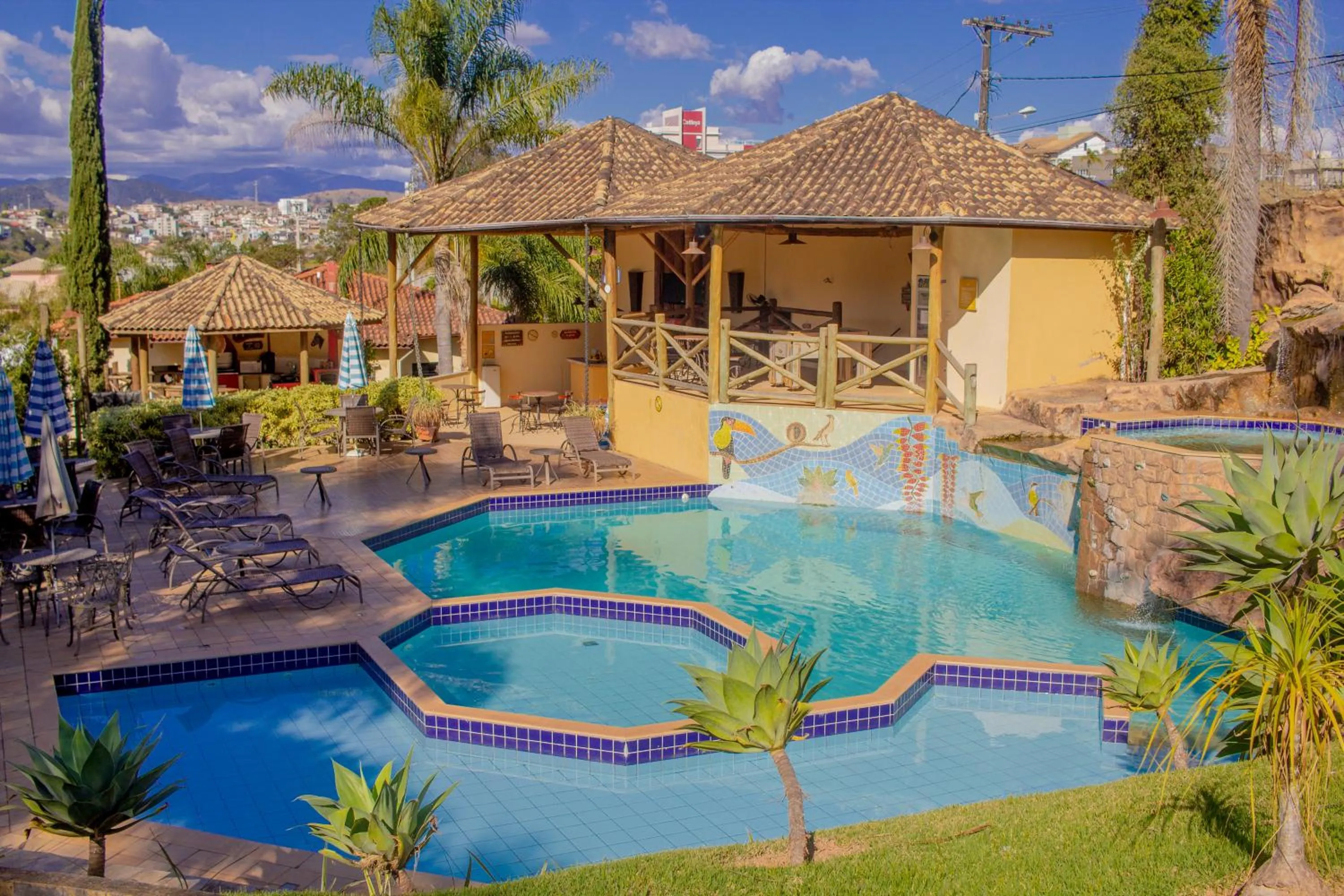 Pool view in Vila Chico