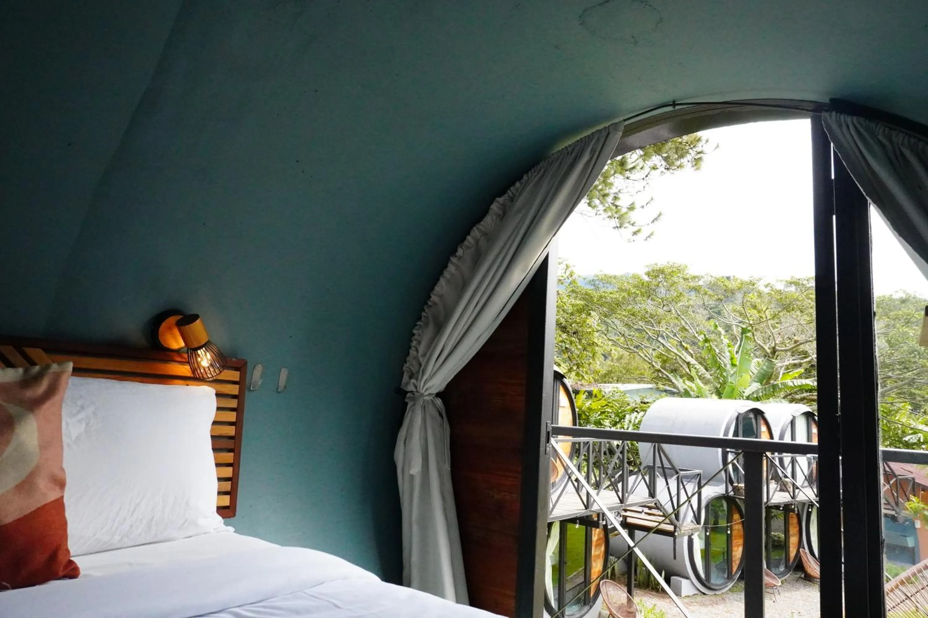 View (from property/room), Bed in ONDA Boquete - En Desarrollo