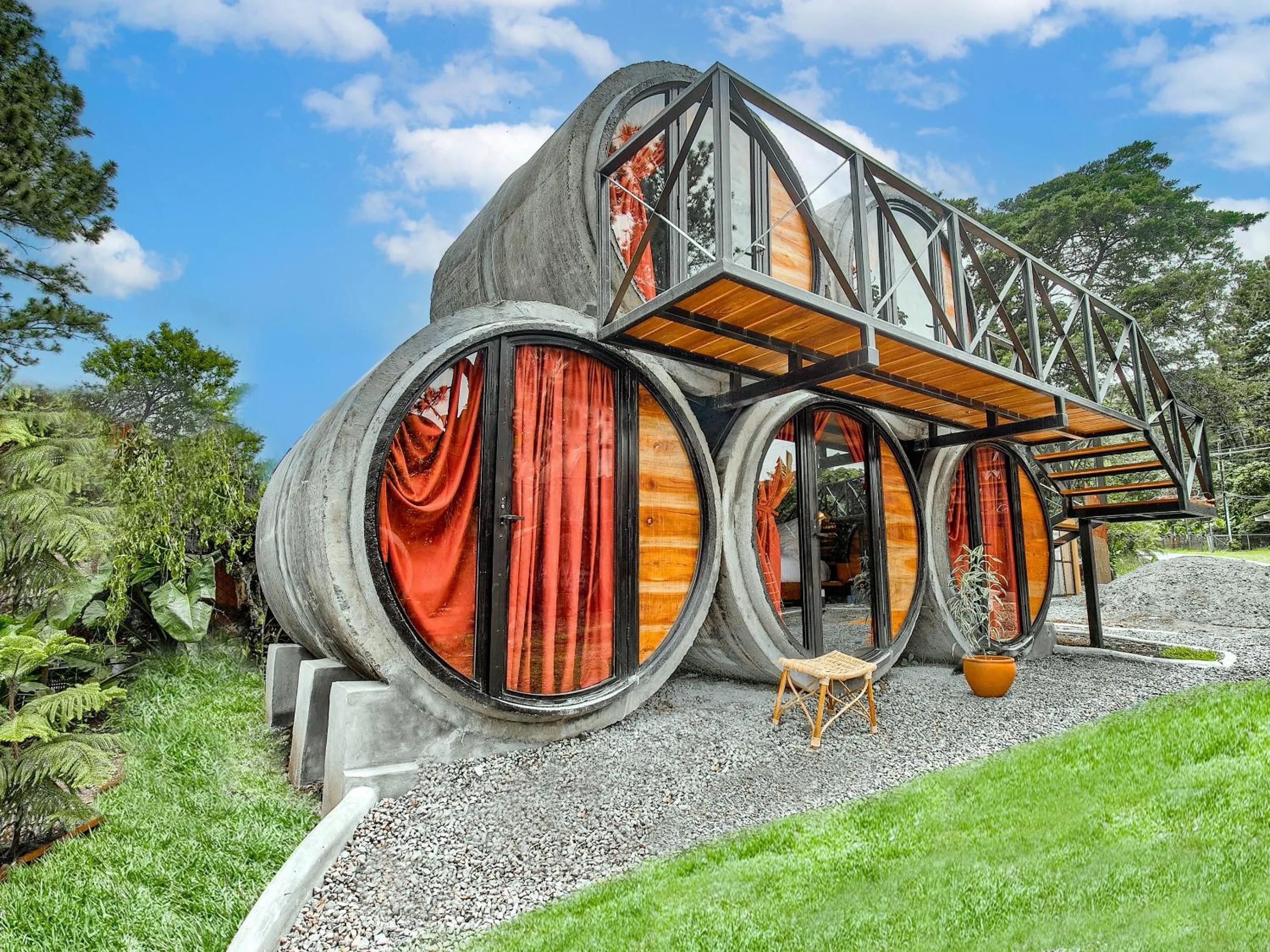 Garden view in Socialtel Boquete