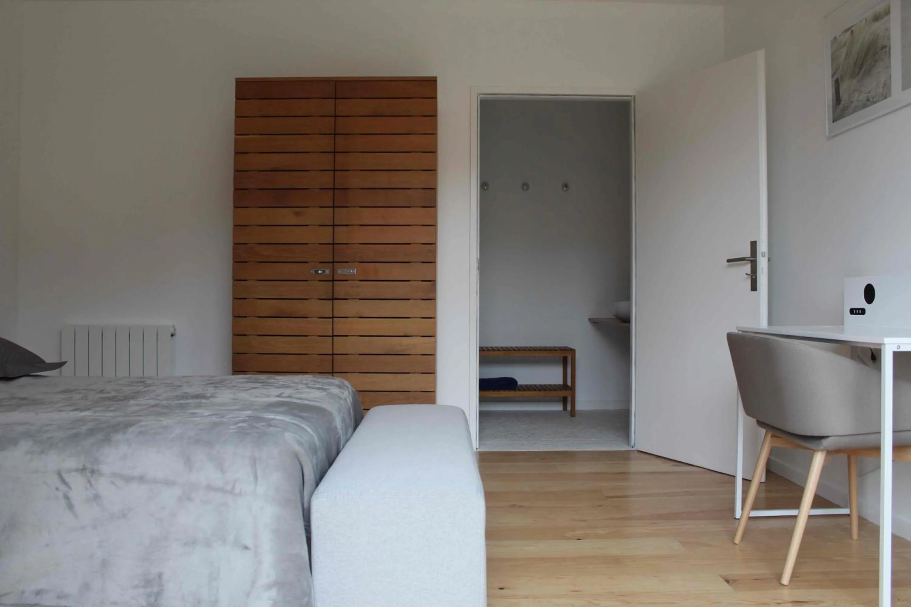 Patio, Bed in Chambres d'Hôtes 1001 NUITS Montalivet