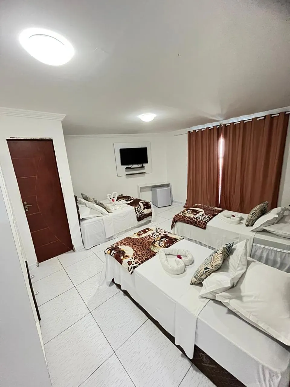 Bed in Pousada Verdes Mares