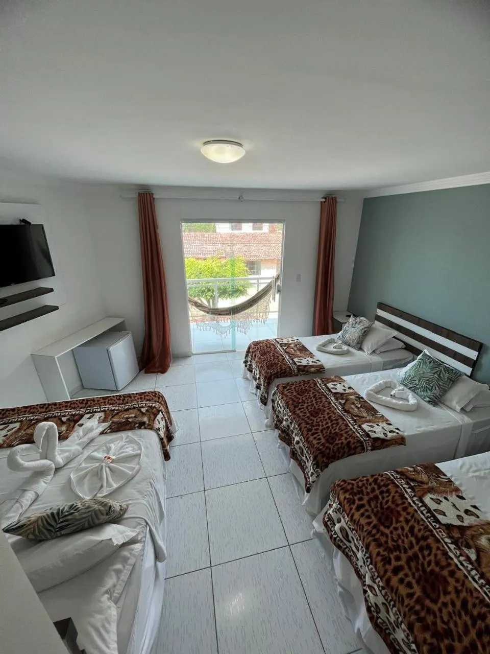 Bed in Pousada Verdes Mares