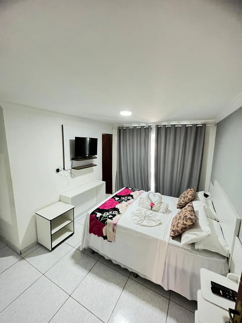 Bed in Pousada Verdes Mares