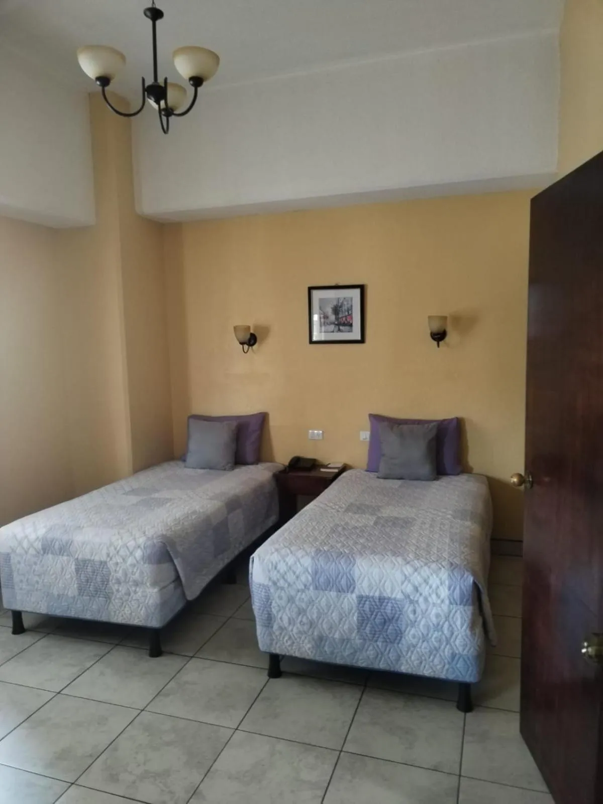 Bed in Hotel Sevilla