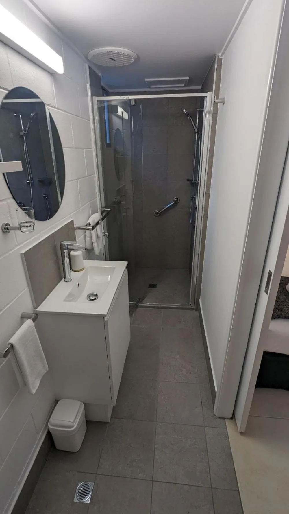 Bathroom in Moffat Beach Motel Caloundra