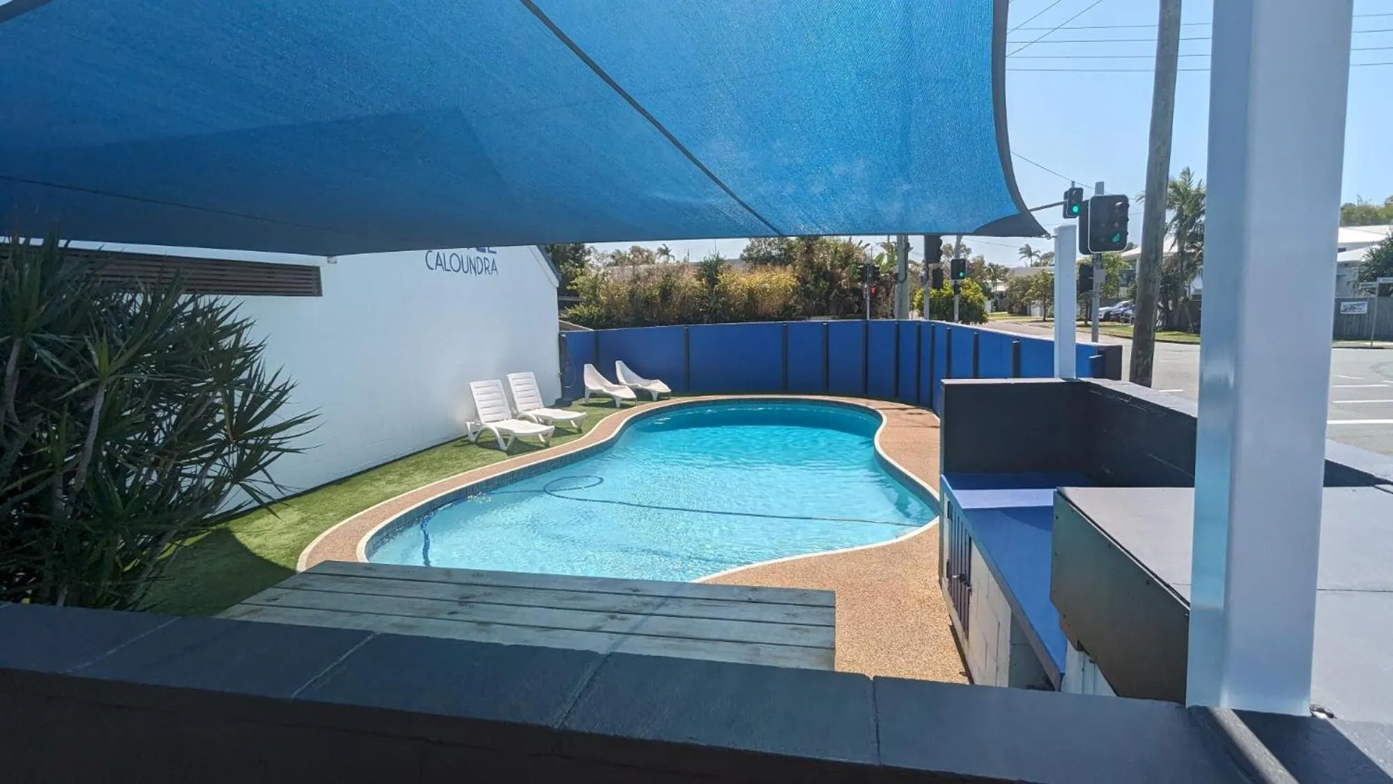 Swimming pool in Moffat Beach Motel Caloundra