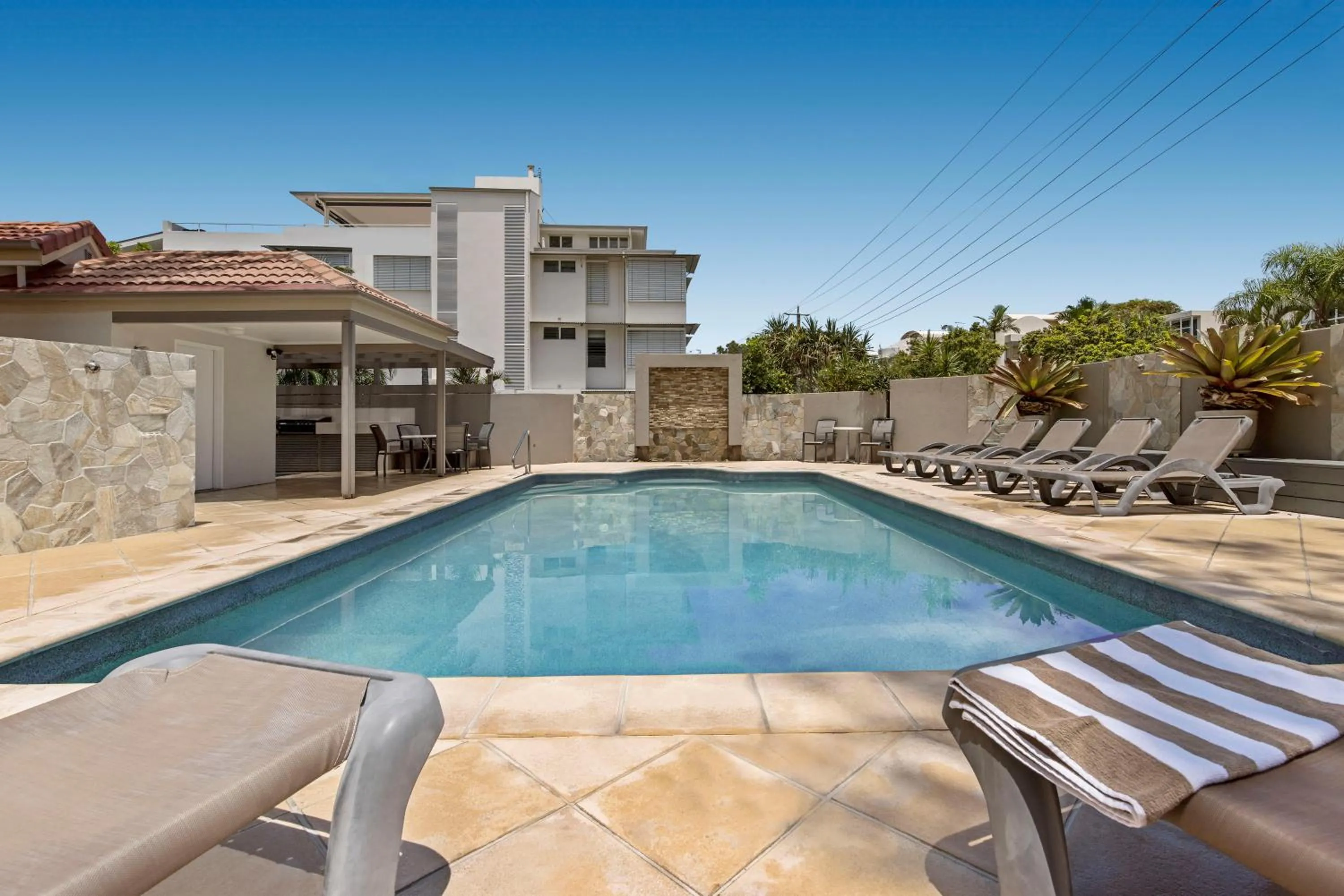 Swimming pool in Beachcomber on the Spit