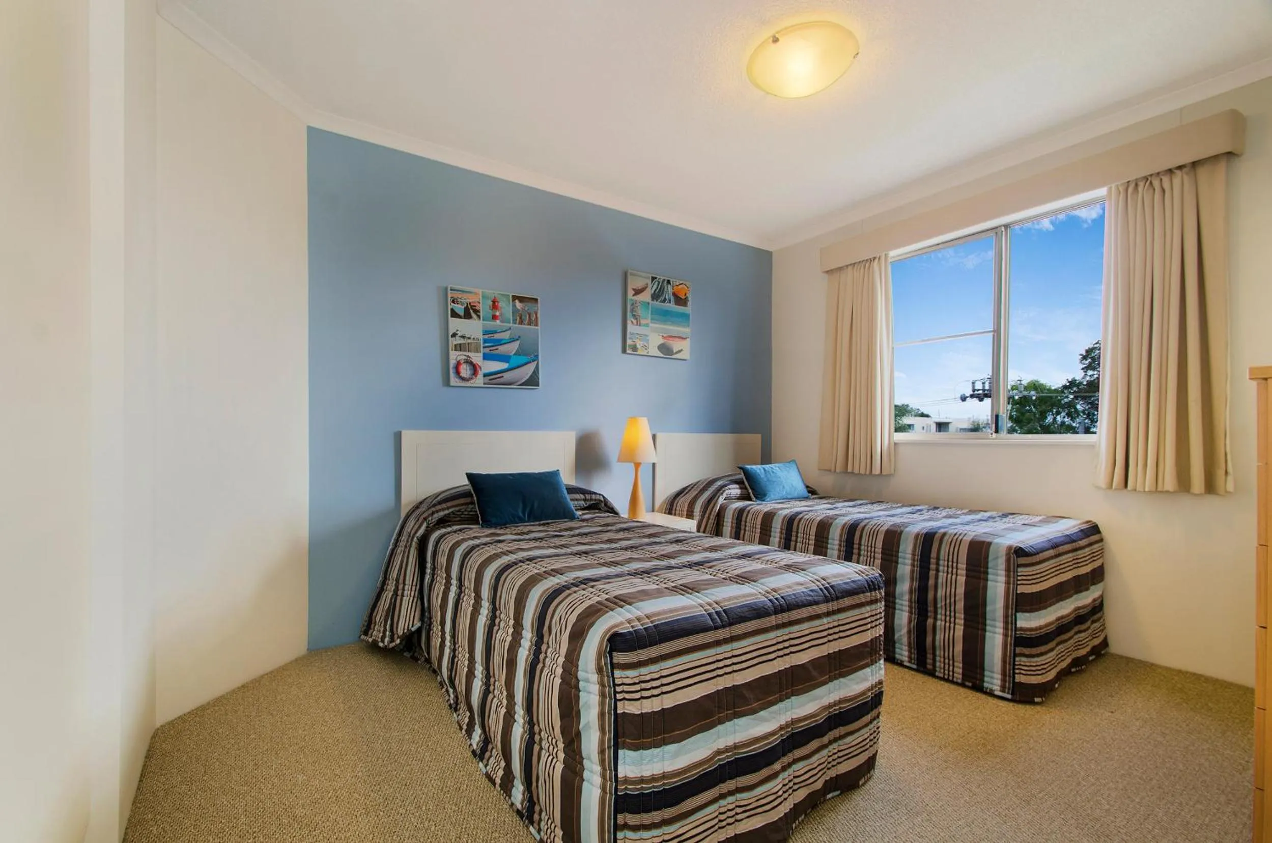 Bed in Beachcomber on the Spit