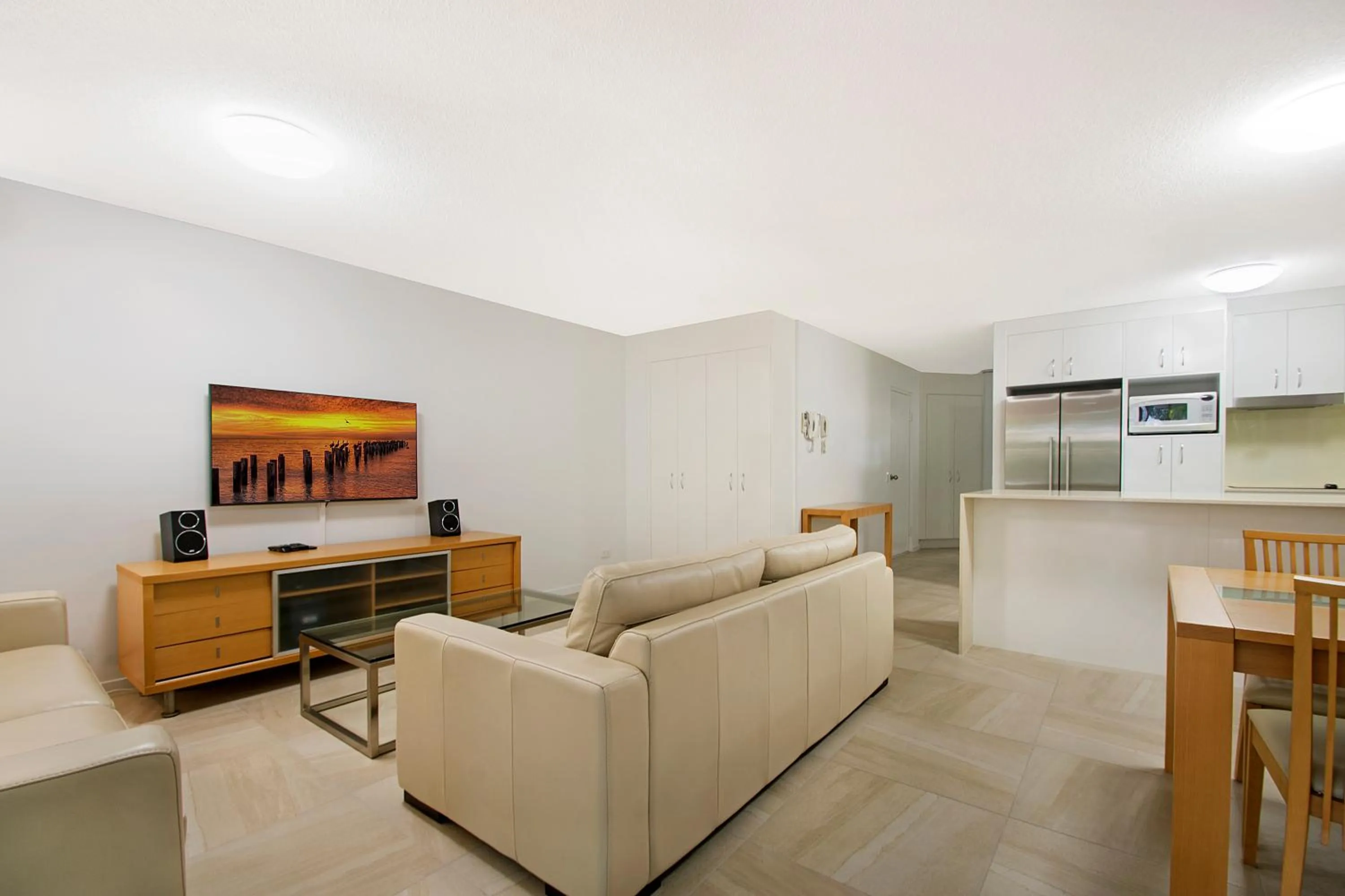 Living room in Beachcomber on the Spit