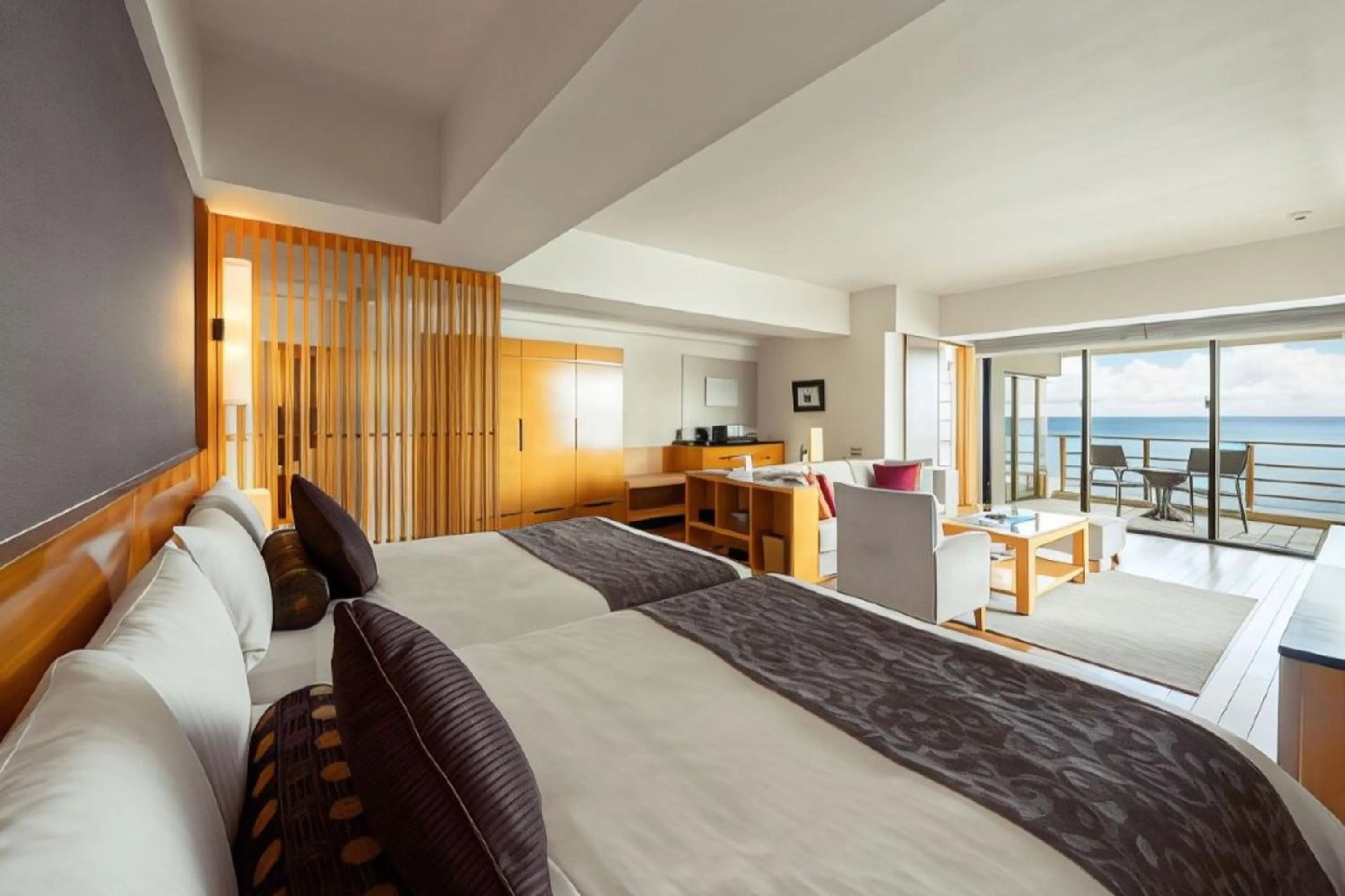 Sea view, Bed in Hyakunagaran