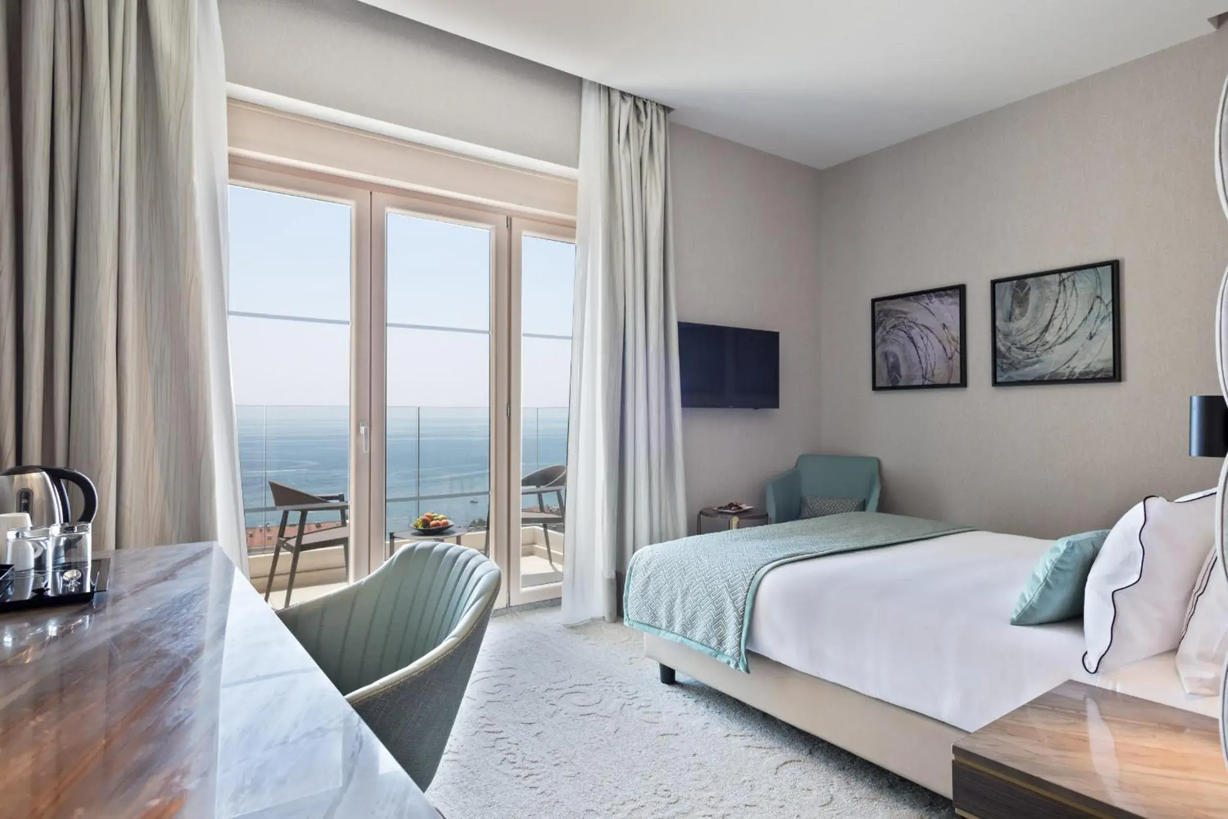 Deluxe Double Room with Balcony and Sea View in Hotel AMI Budva Petrovac Deluxe Double Room with Balcony and Sea View in Hotel AMI Budva Petrovac