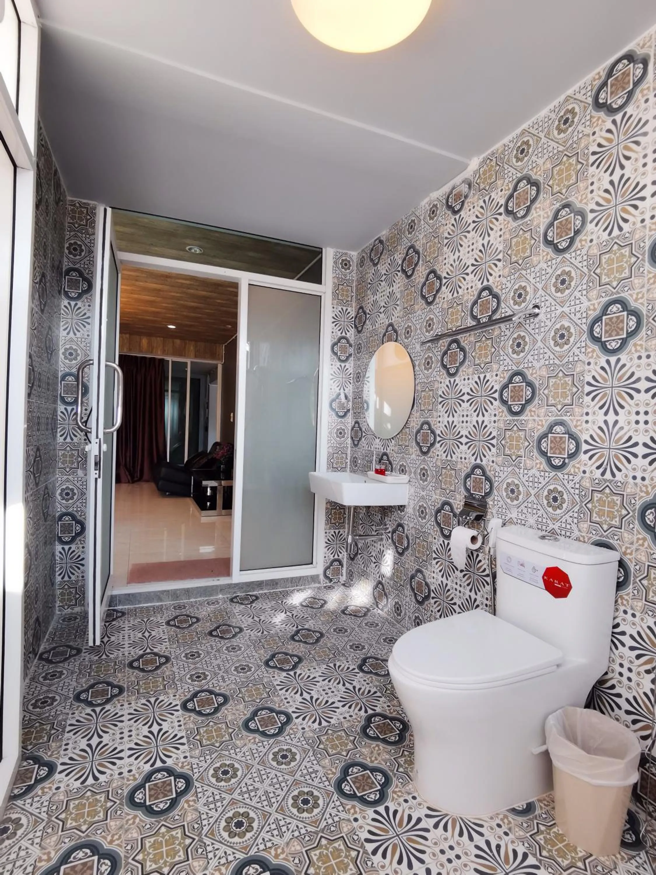 Bathroom in Arbor's house