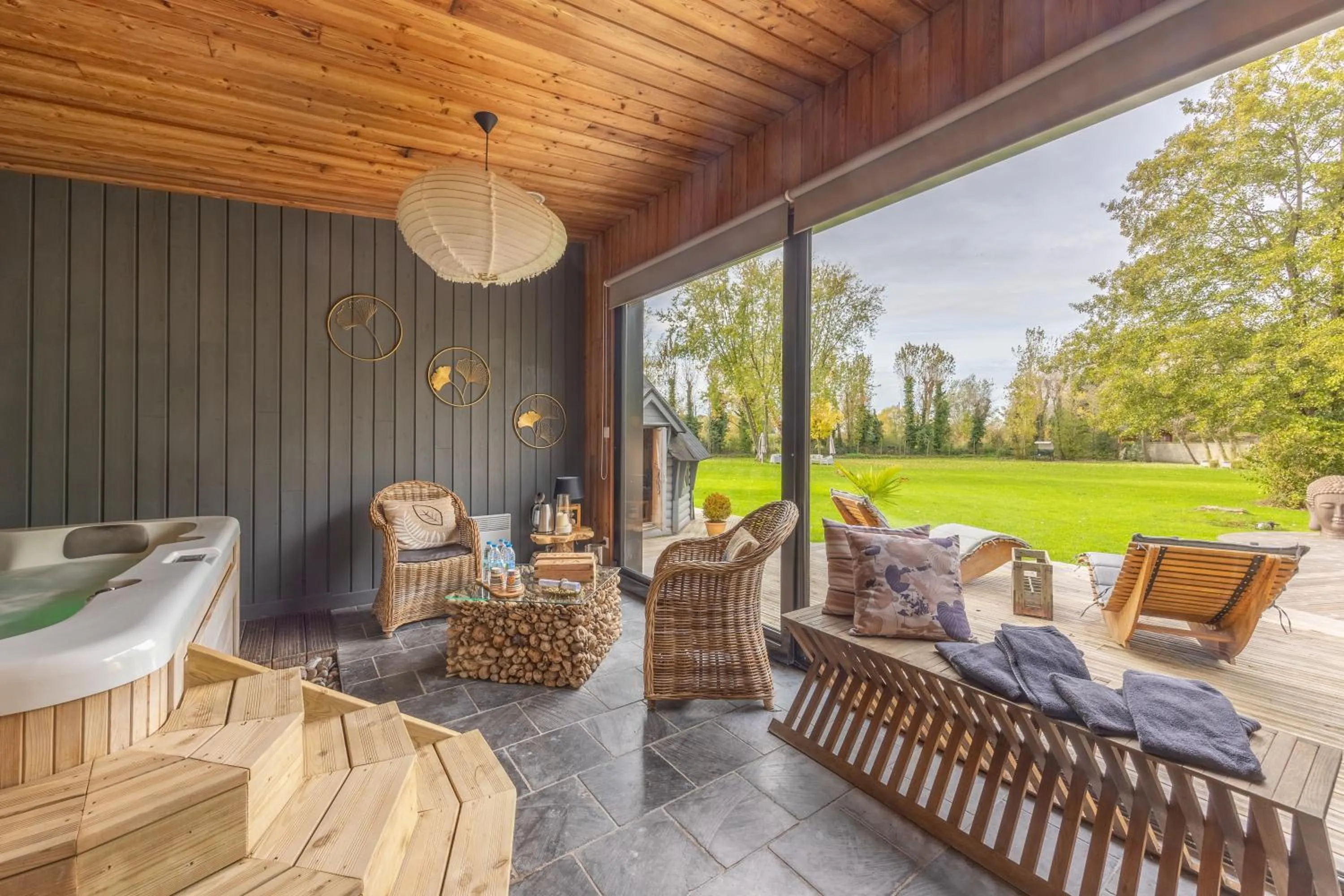 Sauna in Au Petit Manoir