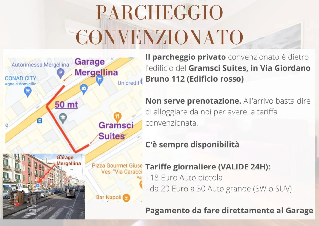 Parking in Gramsci Suites