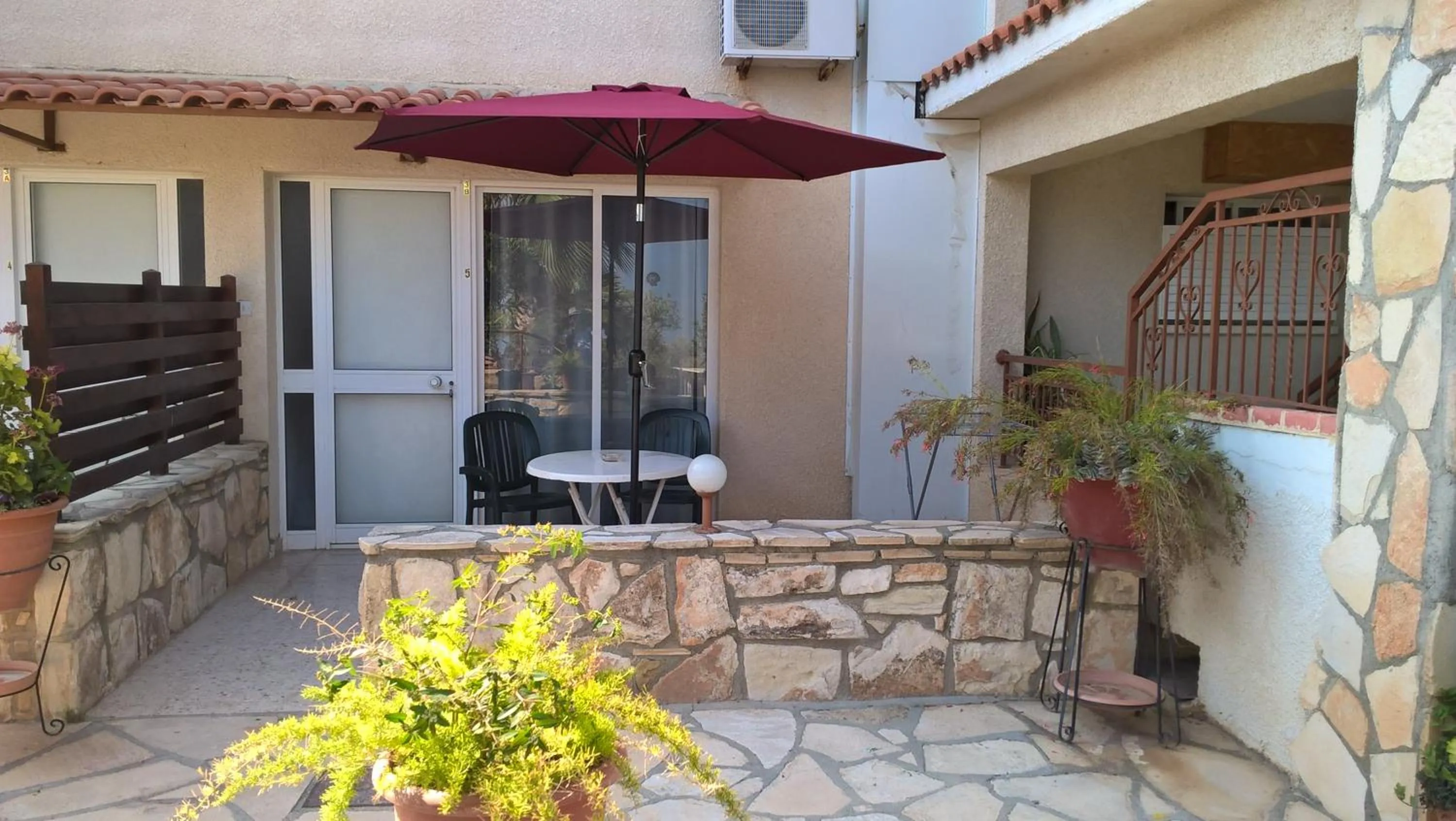 Patio in Rantzo Holiday Apartments
