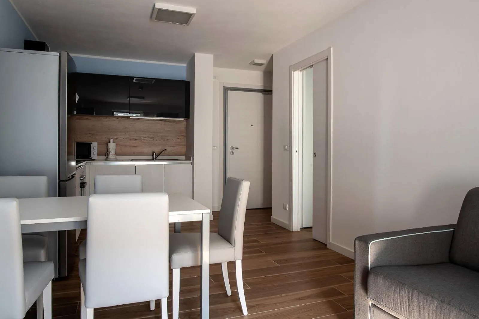 Kitchen or kitchenette in Aparthotel Miramare