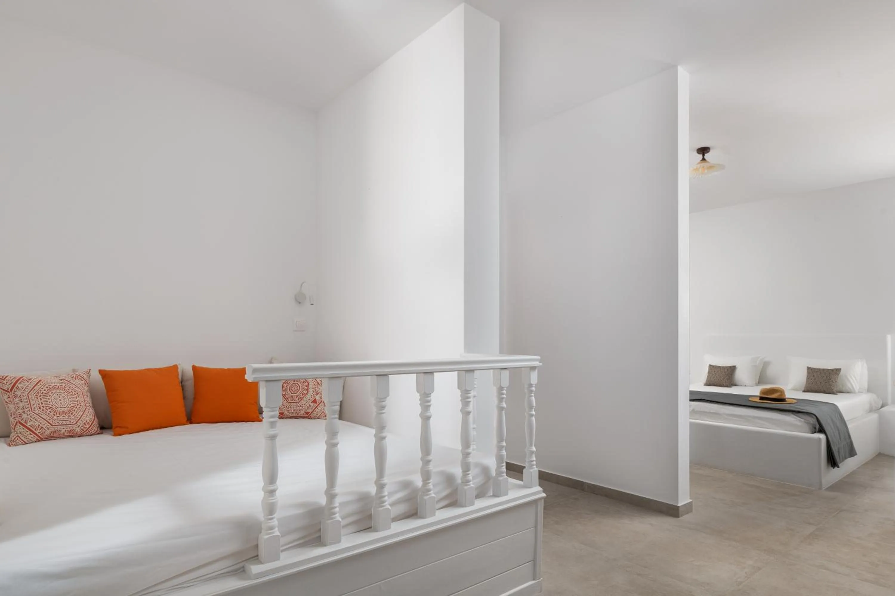 Bed in Stegna Akti Luxury Suites