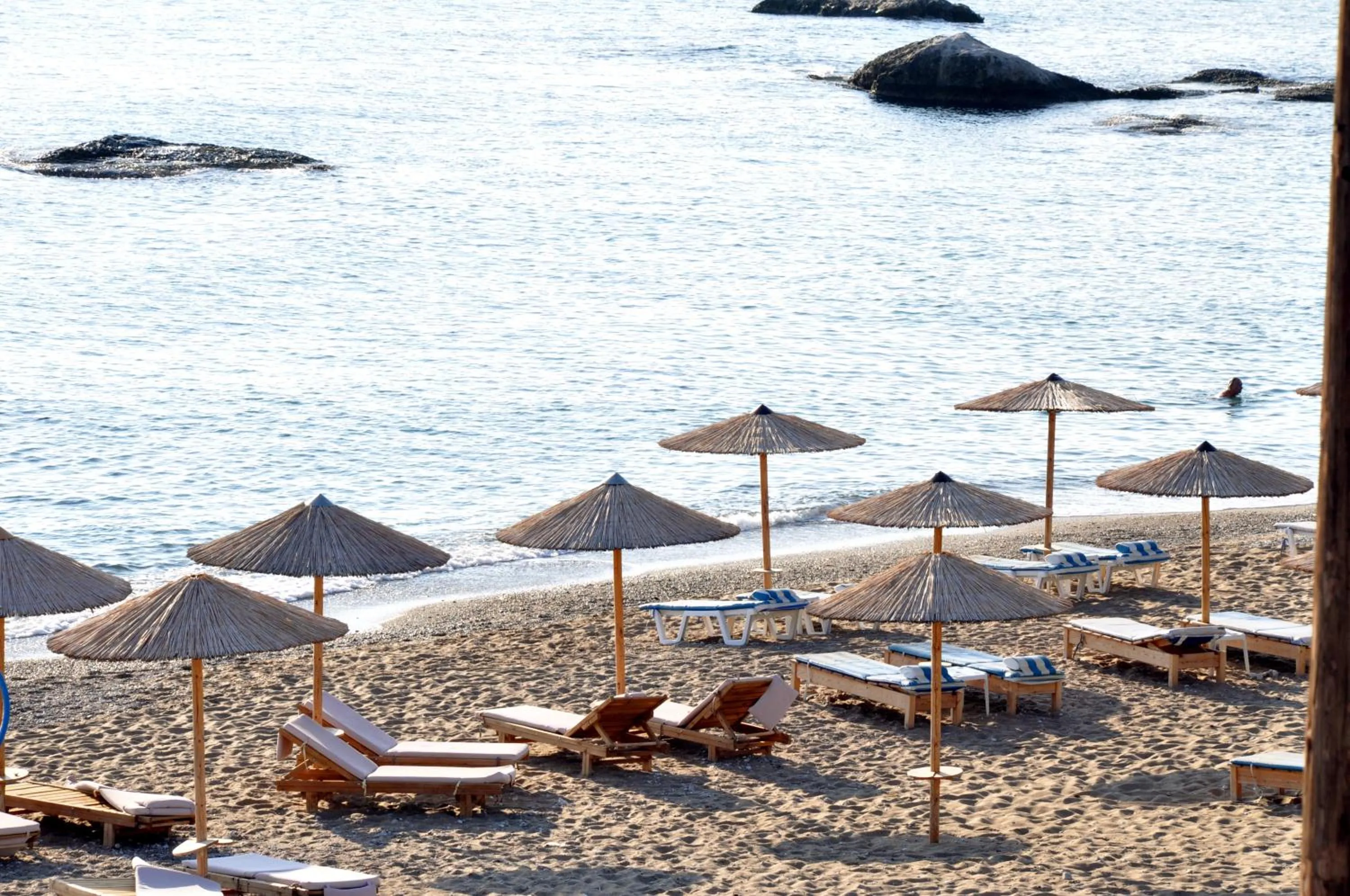 Beach in Stegna Akti Luxury Suites