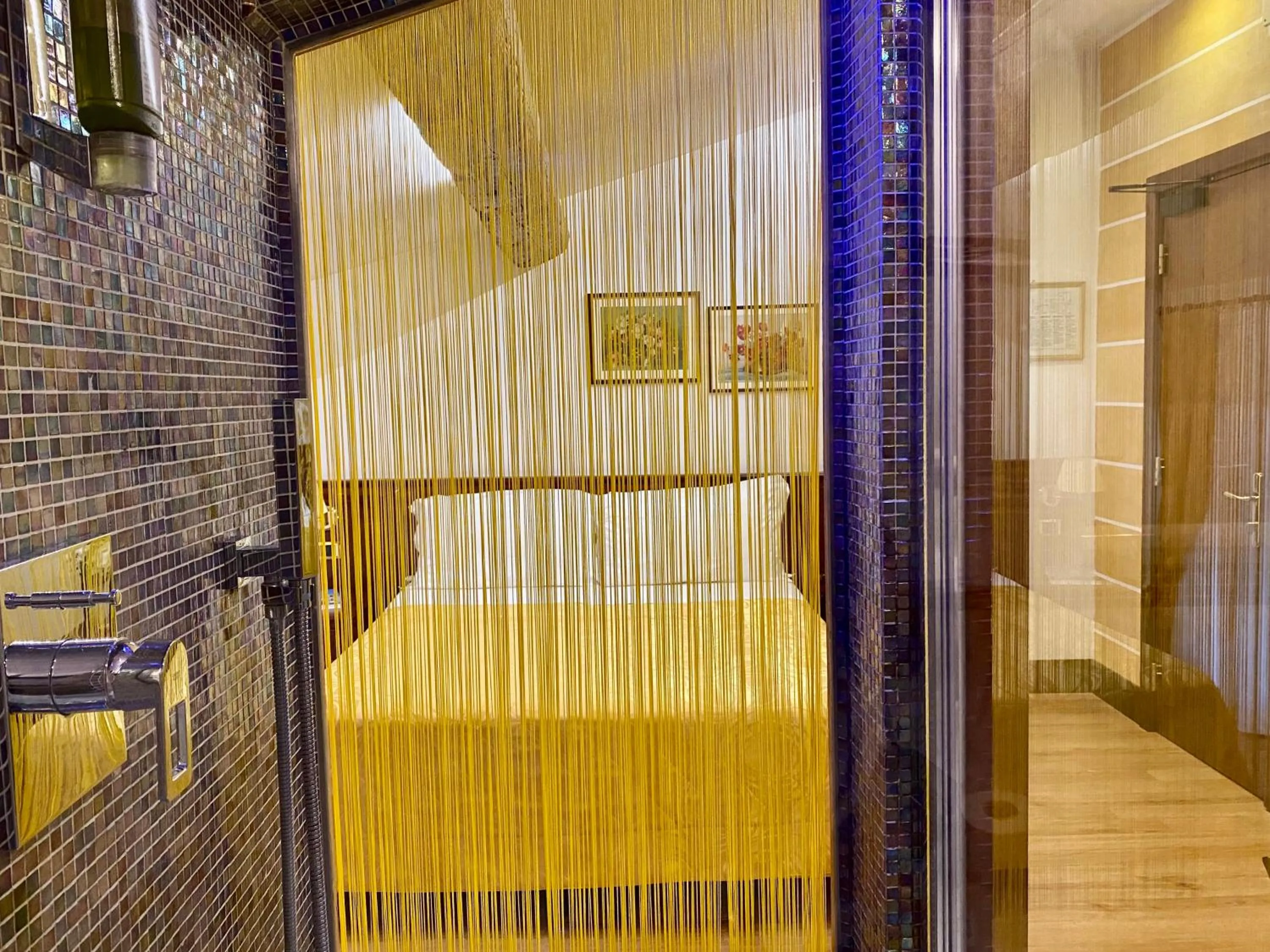 Shower, Bed in Hotel Aurora