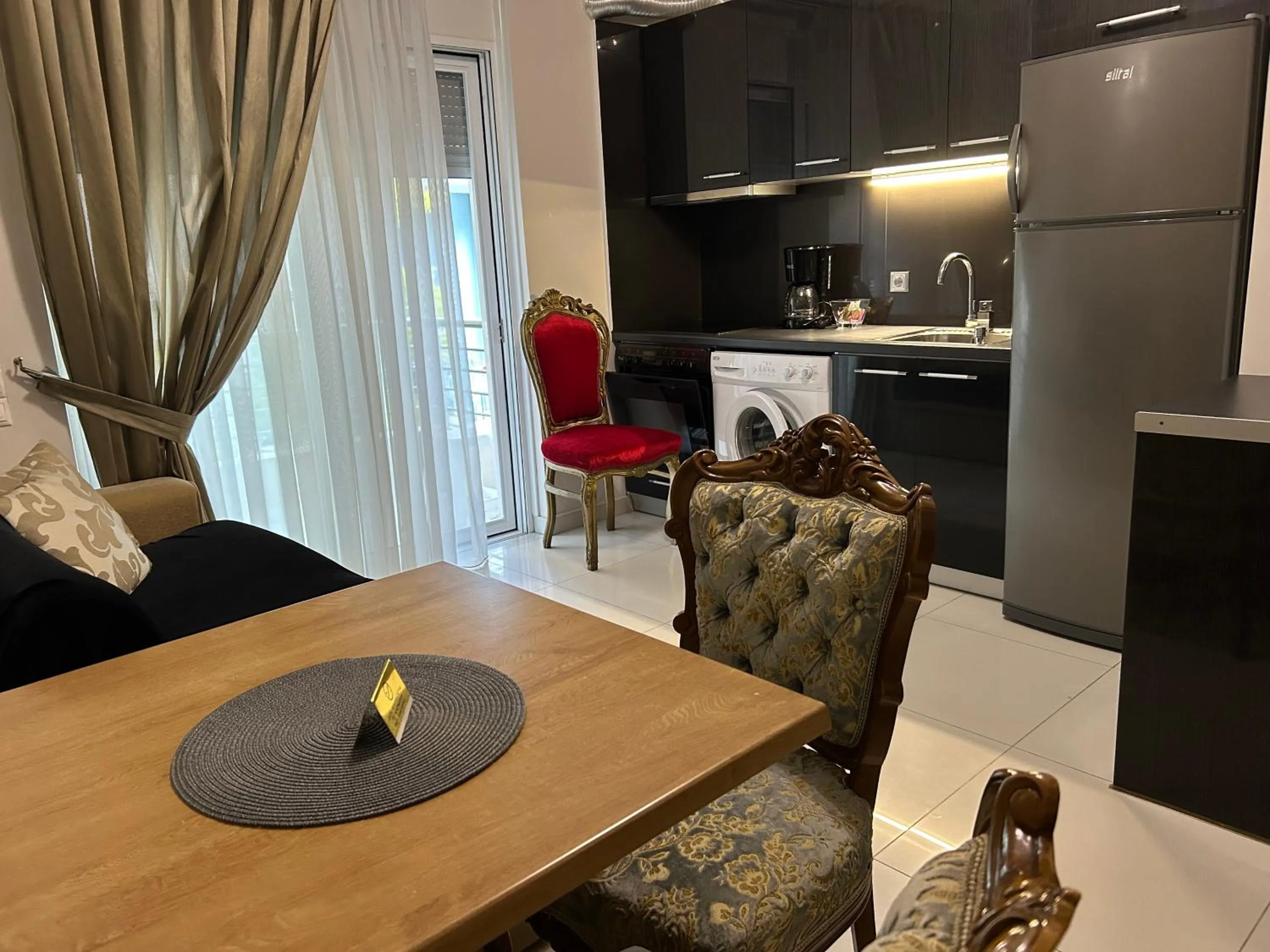 Seating area in Palataki Residence