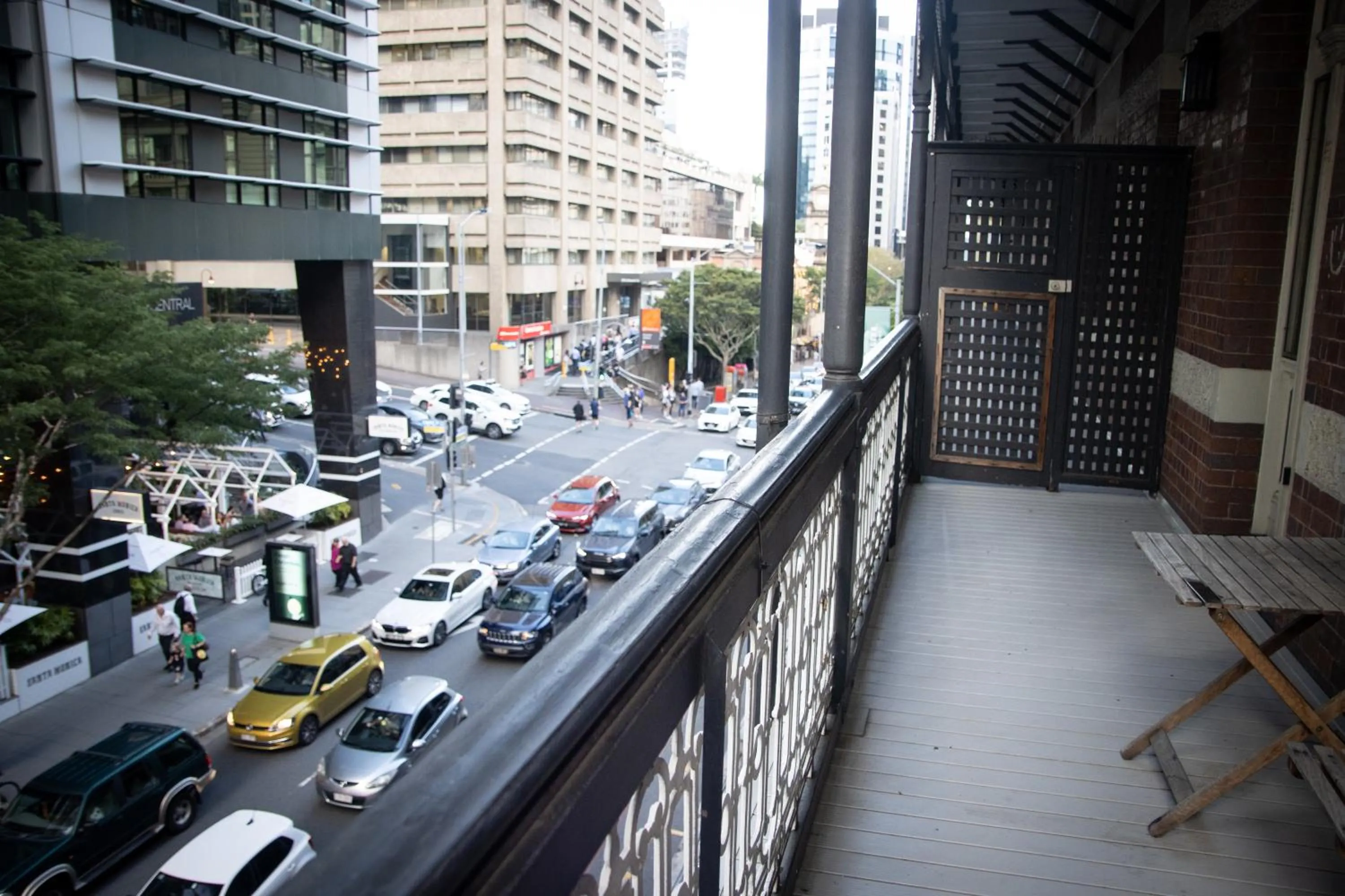 Balcony/Terrace in Nomads Brisbane Hostel