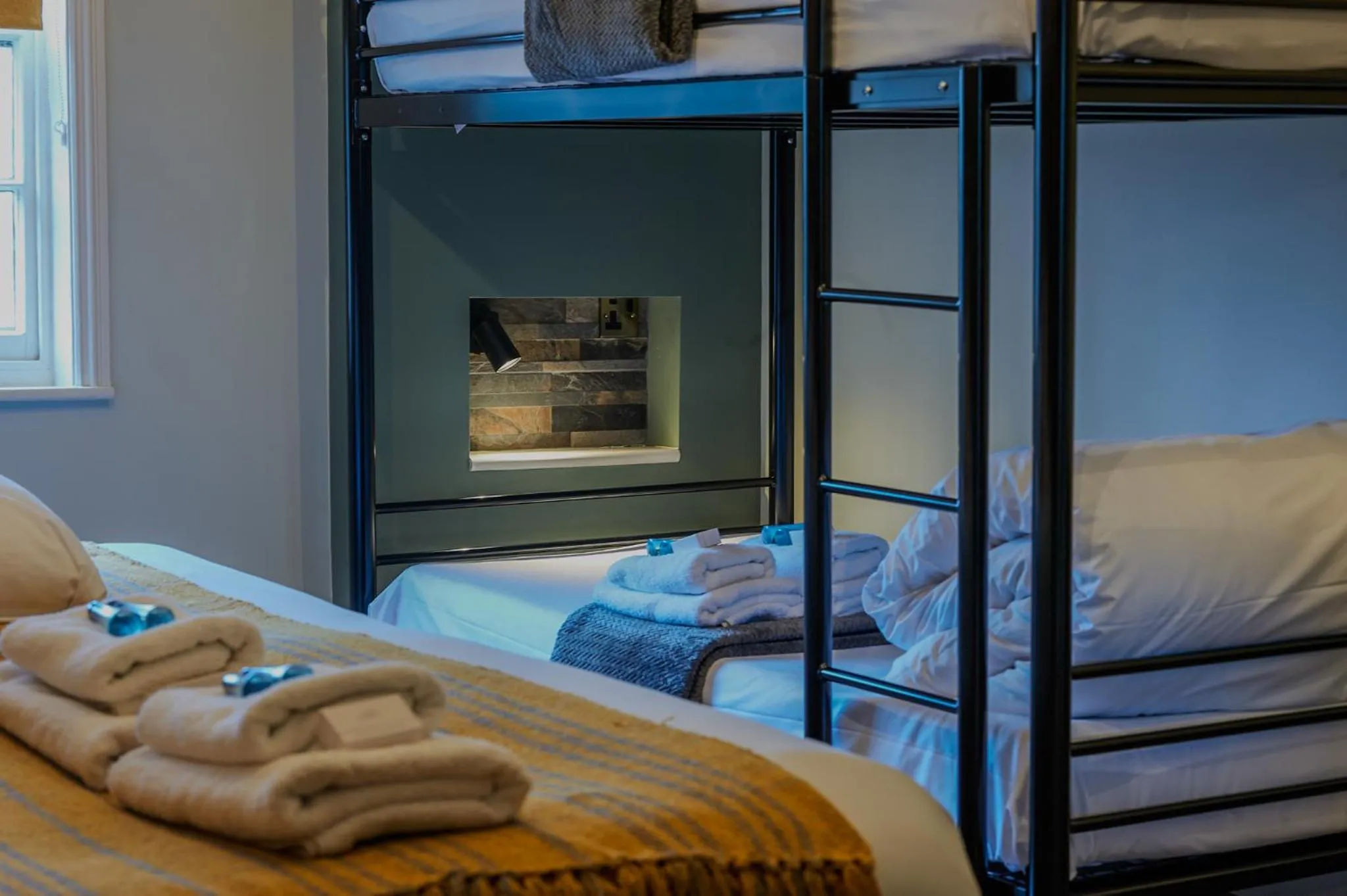 Bed in The White Horse Hotel