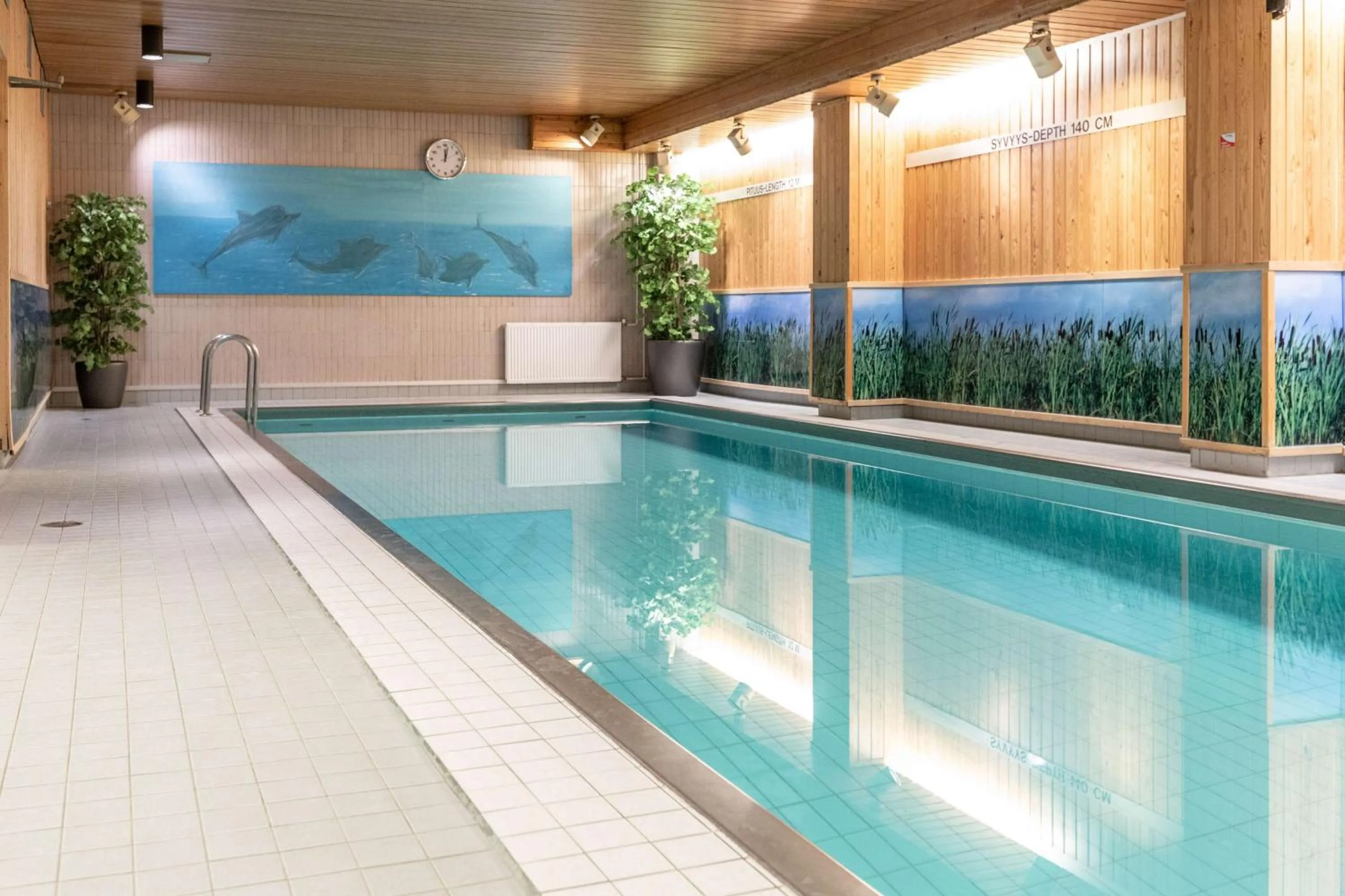 Pool view in Scandic Tampere Koskipuisto