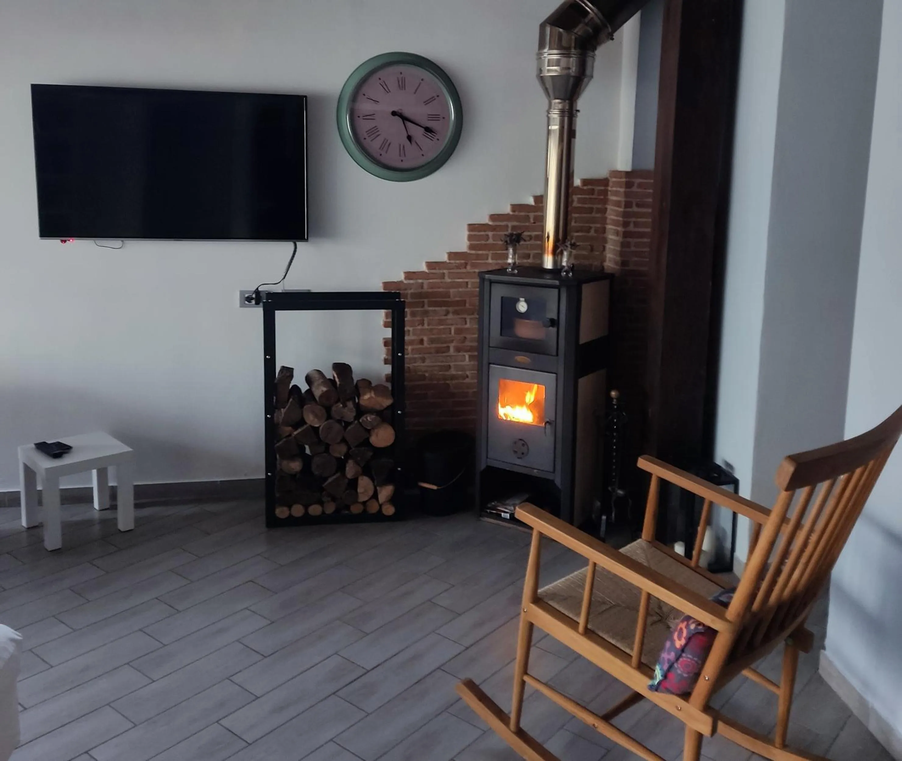 fireplace in Casa Castellano