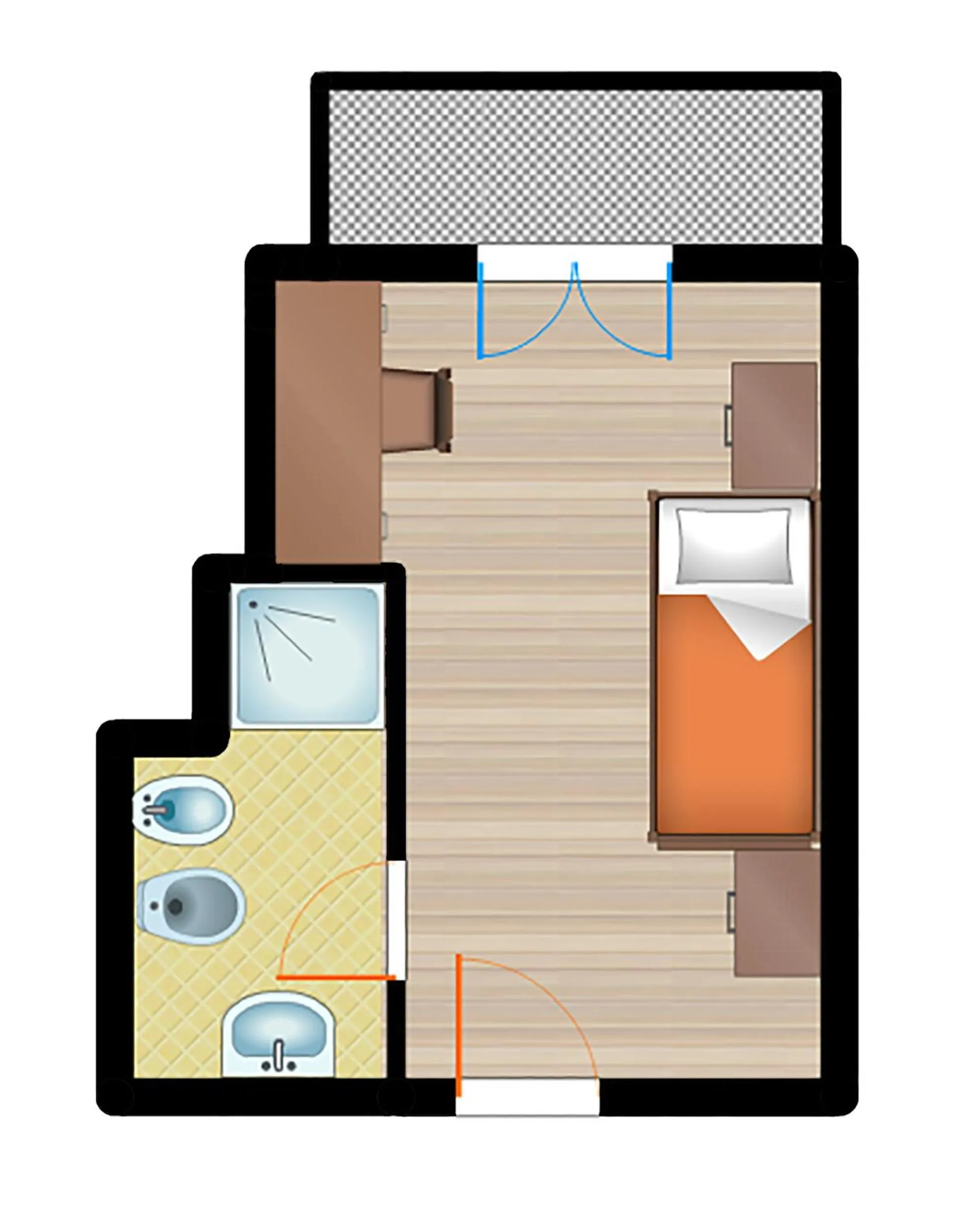 Photo of the whole room in Hotel Toledo