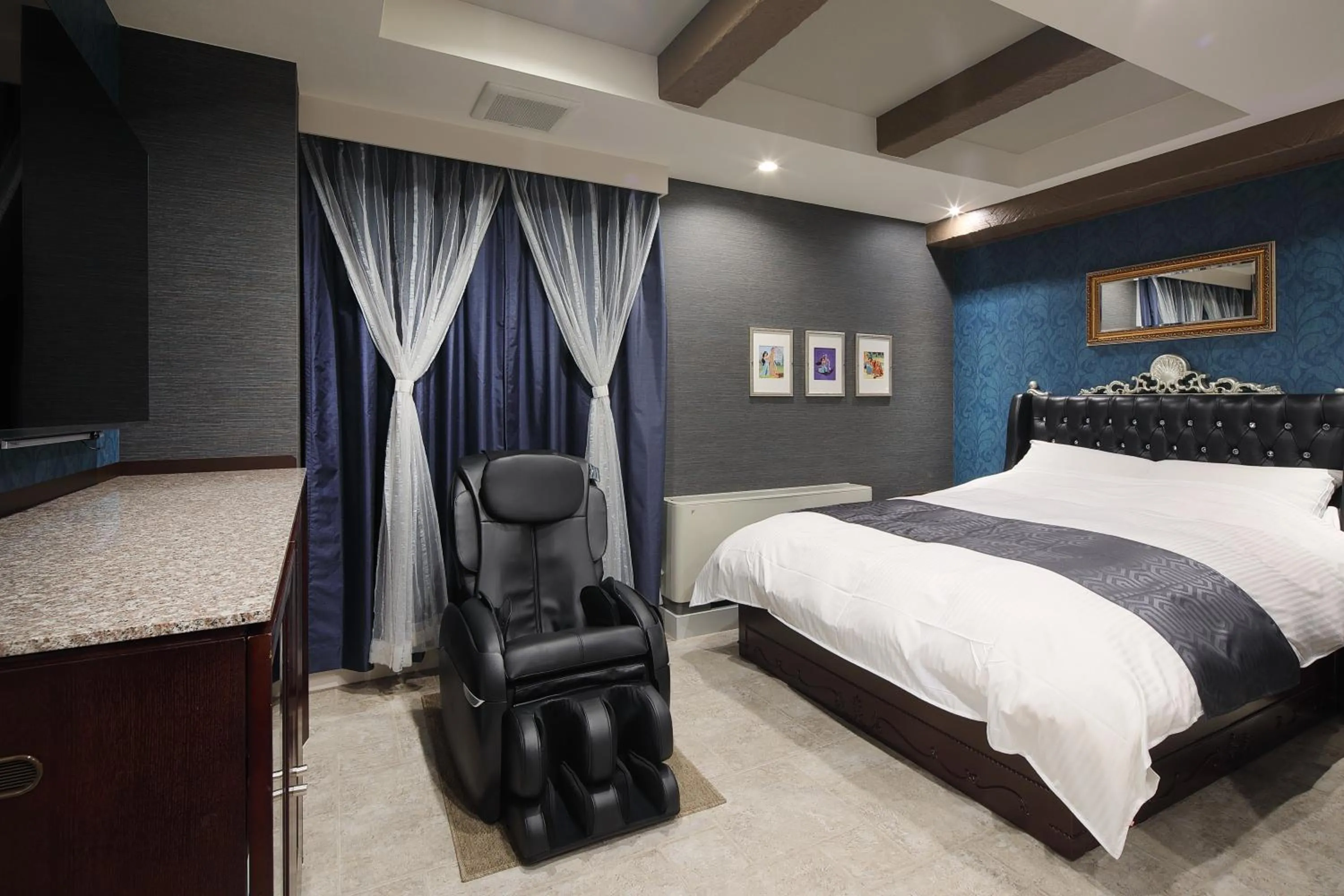 Bed in ホテルバースデー岐阜西店 HOTEL Birthday GifuWest