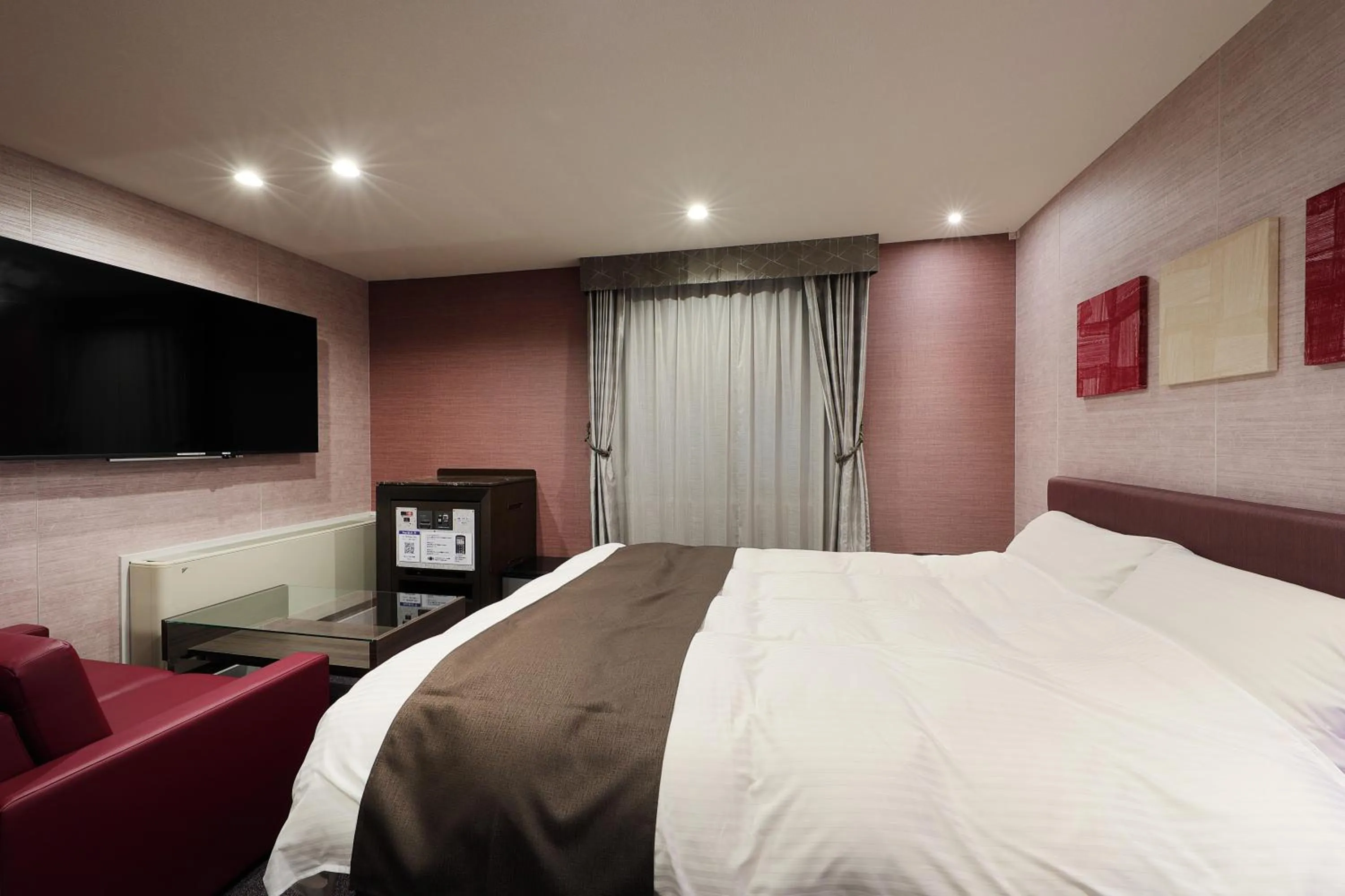 Bed in ホテルバースデー岐阜西店 HOTEL Birthday GifuWest