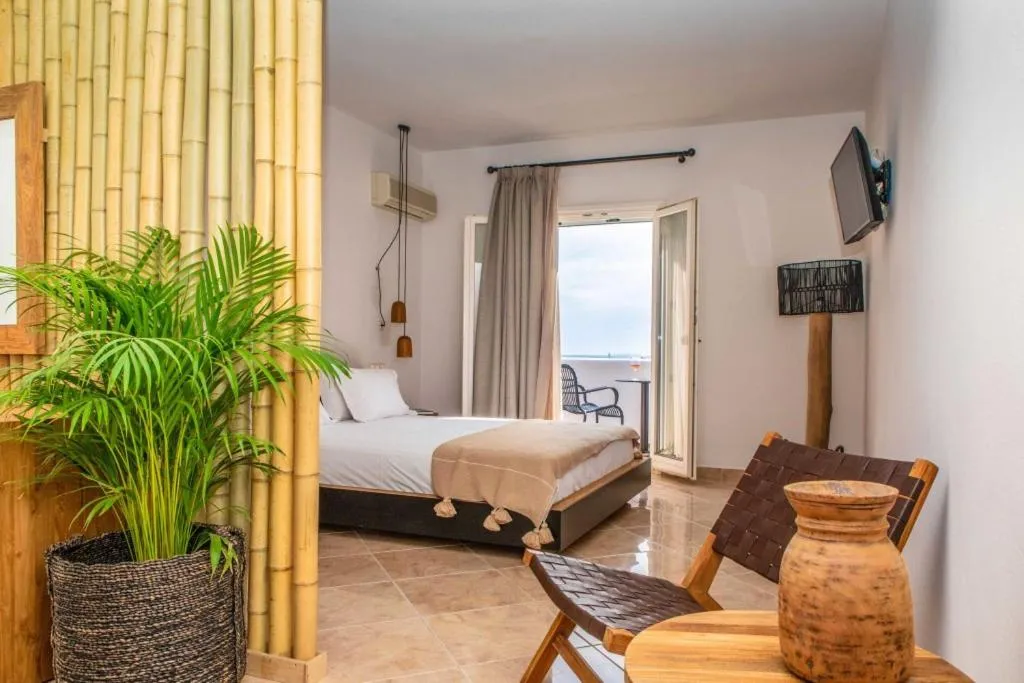 Bed in Ariadne Hotel