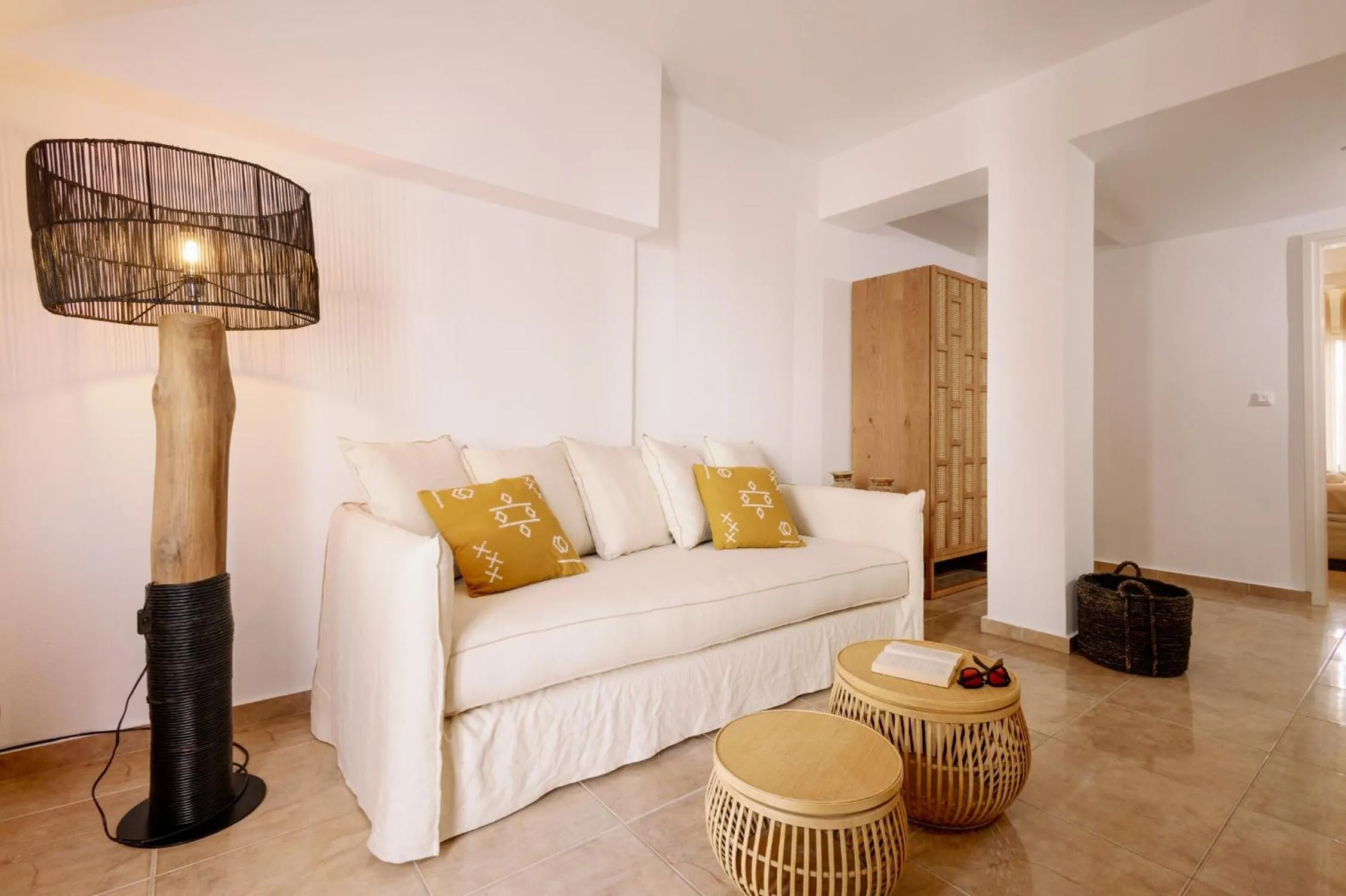 Bed in Ariadne Hotel