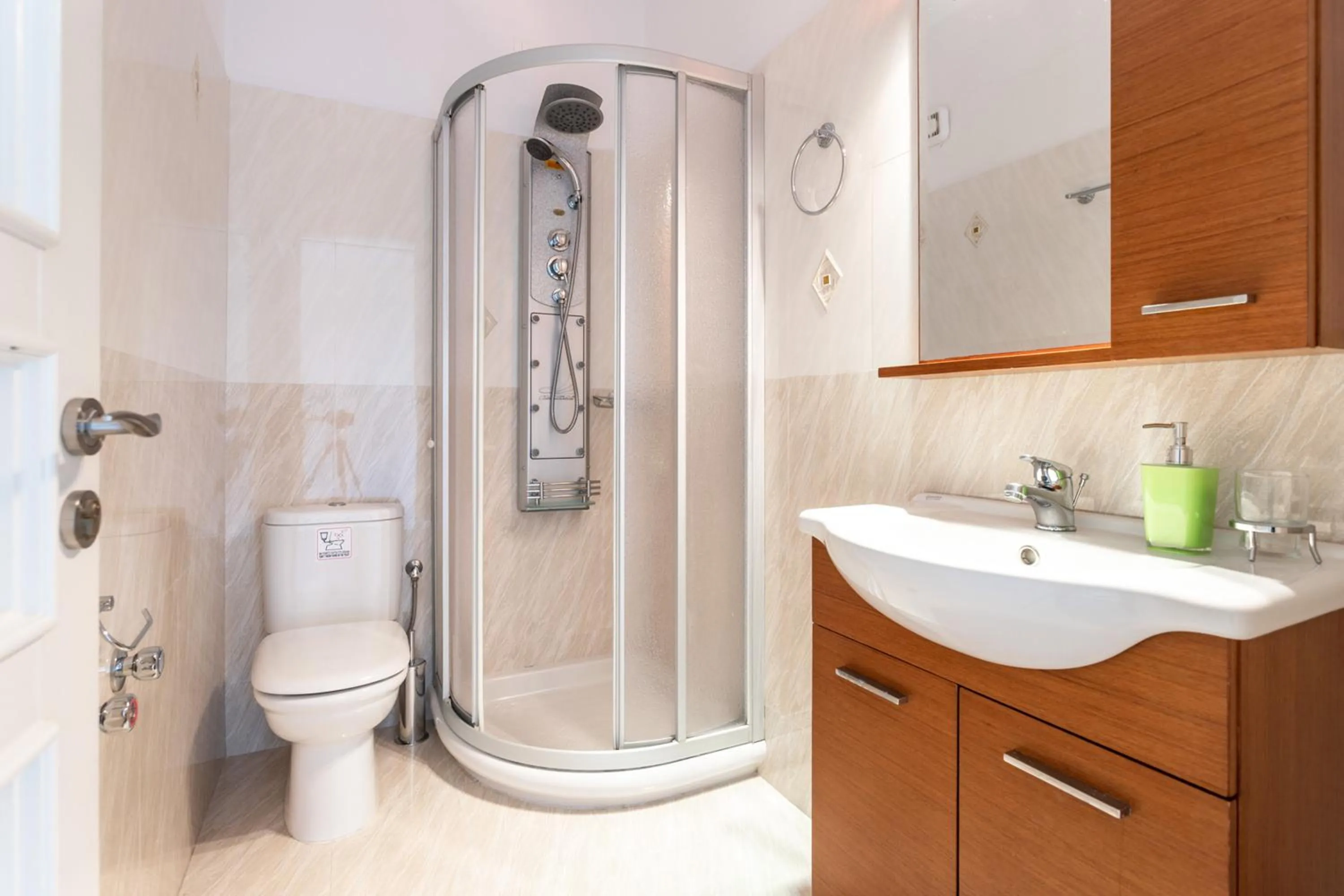 Shower in Ariadne Hotel