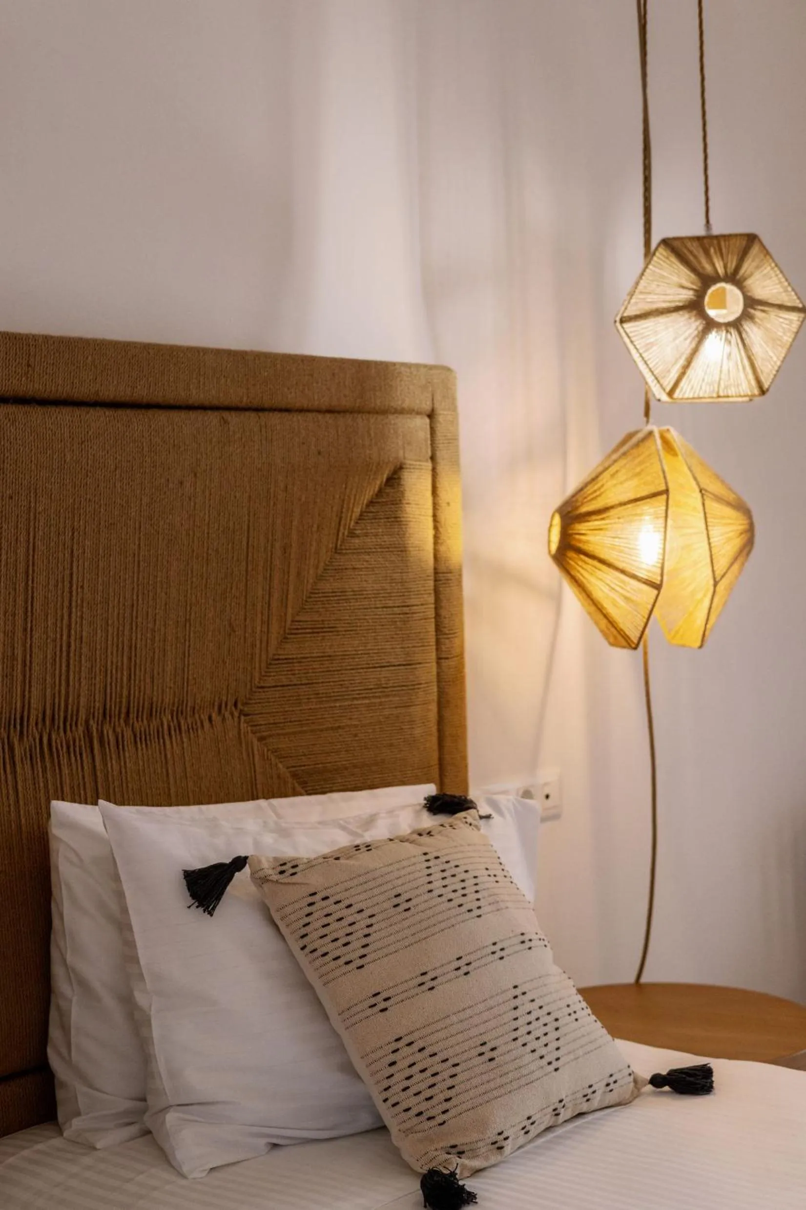 Bed in Ariadne Hotel