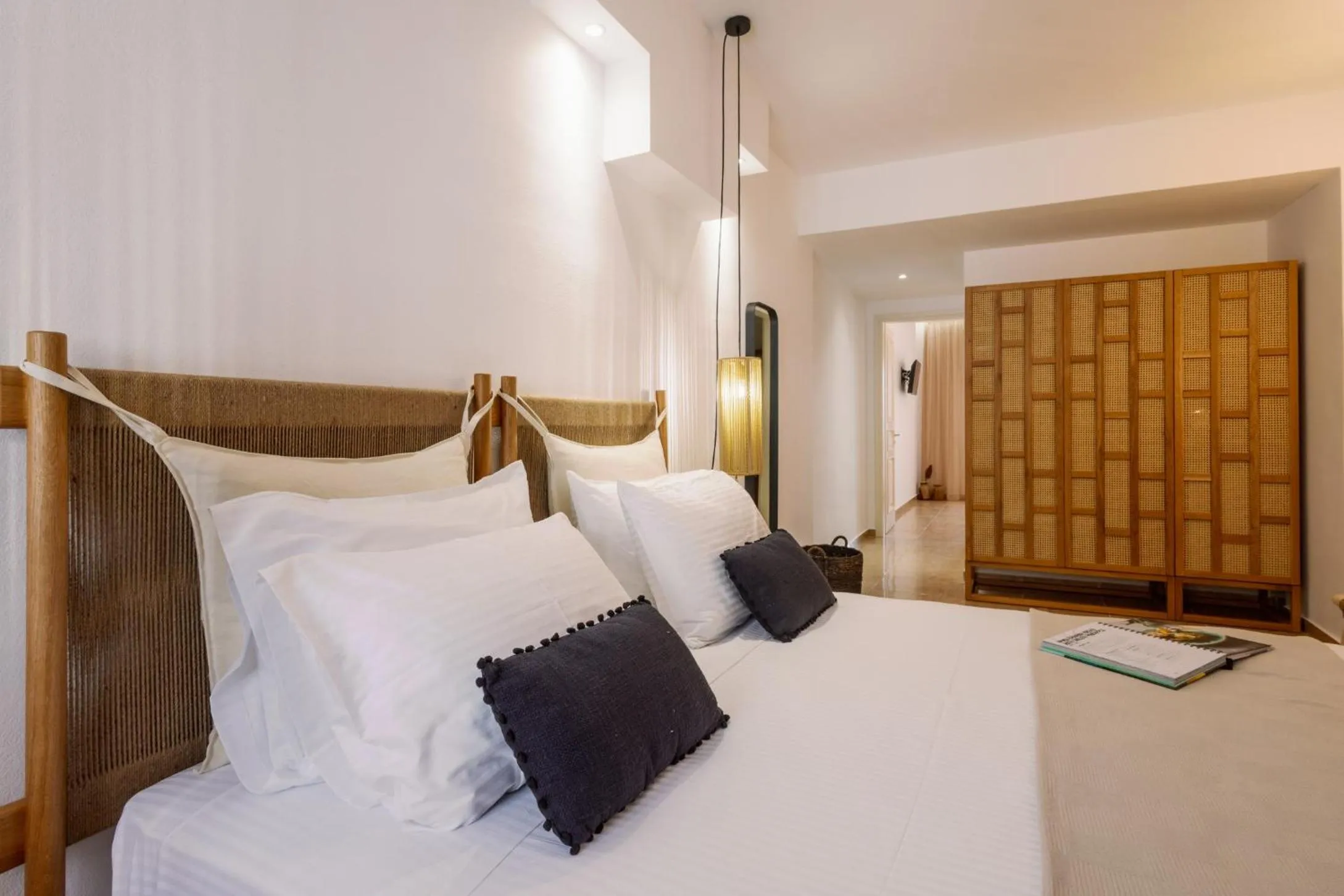 Bed in Ariadne Hotel