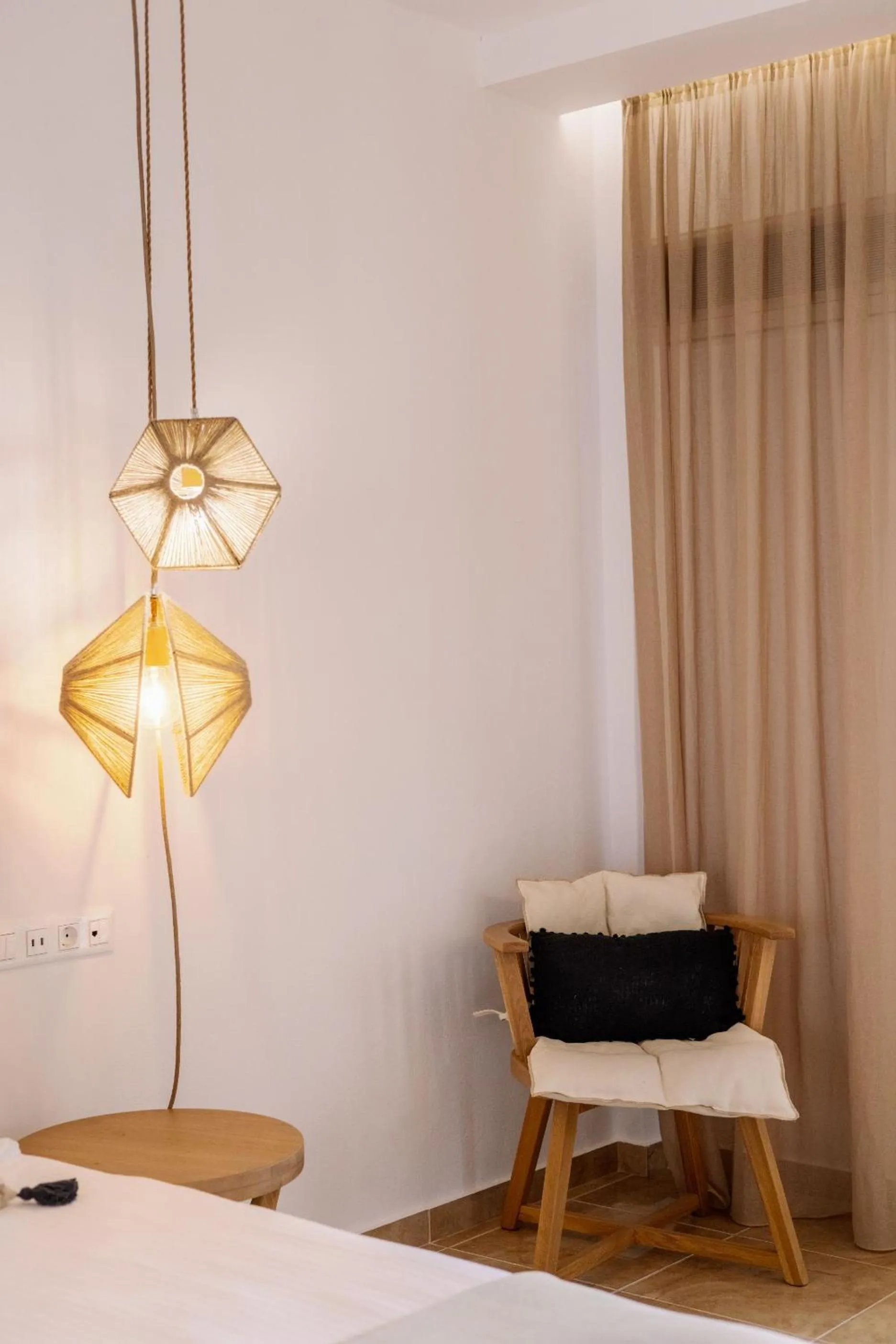 Bed in Ariadne Hotel