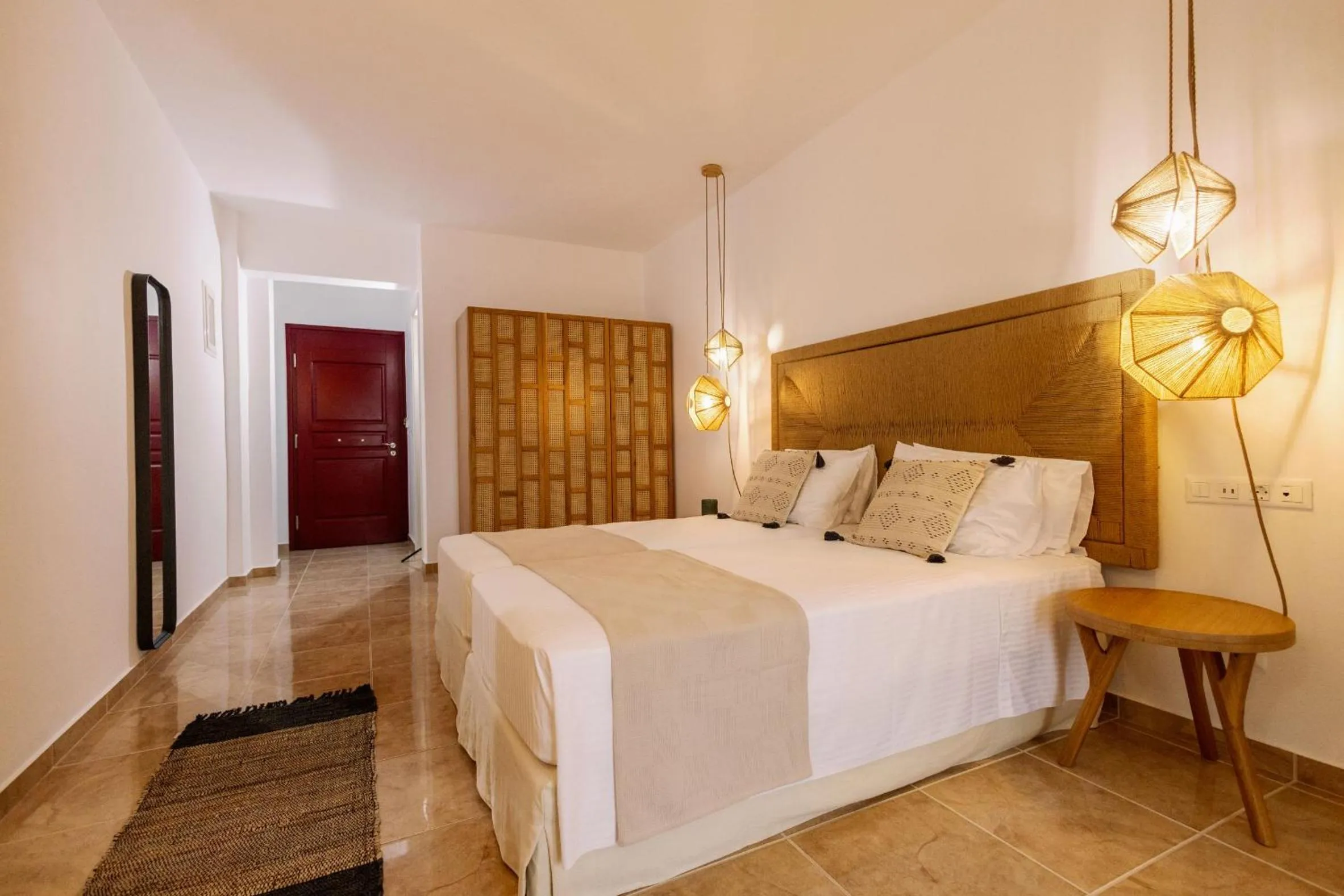 Bed in Ariadne Hotel