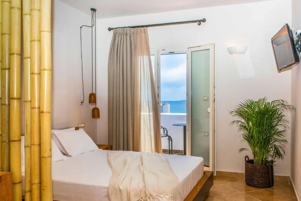 Bed in Ariadne Hotel